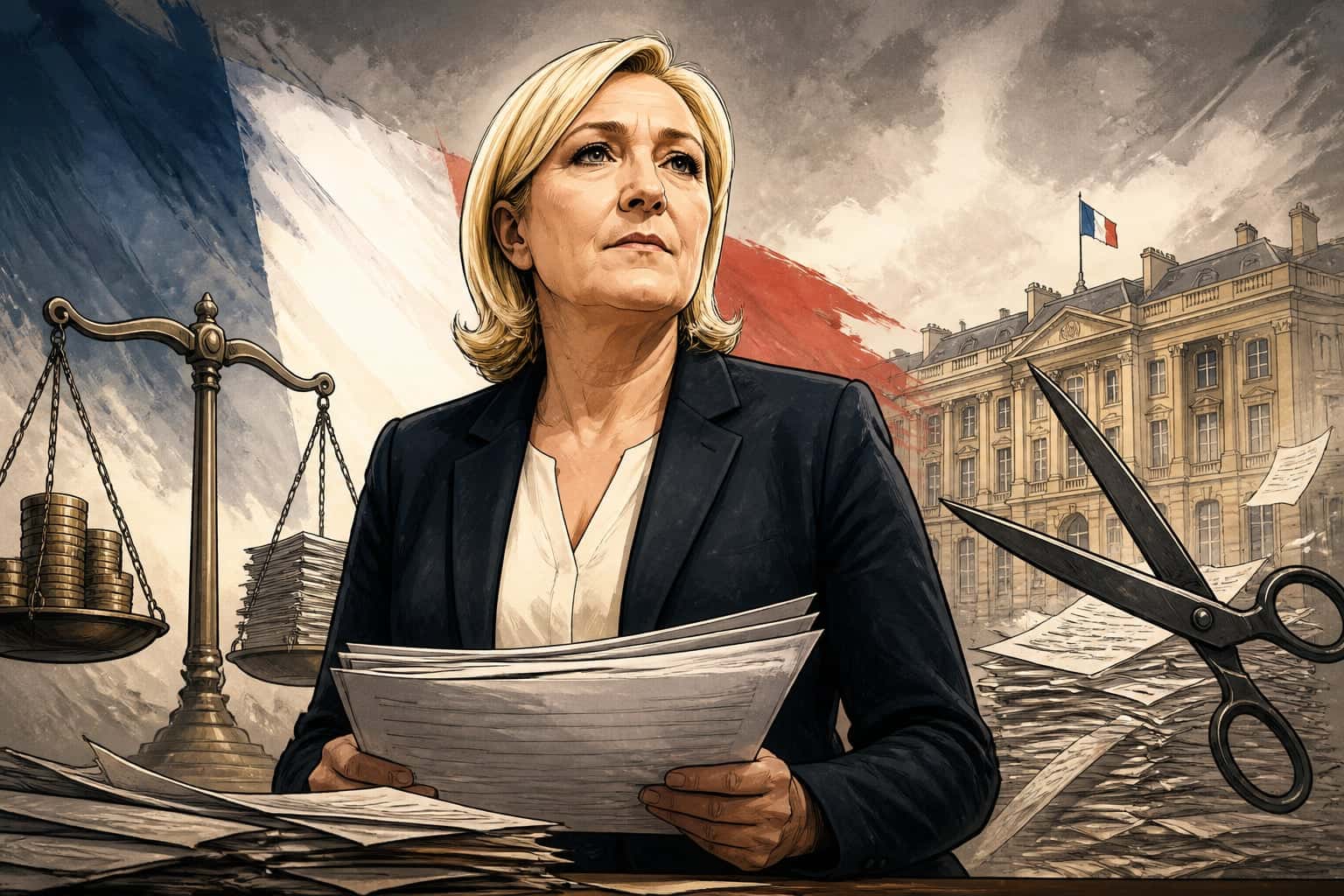 Marine Le Pen dévoile son plan de rigueur budgétaire