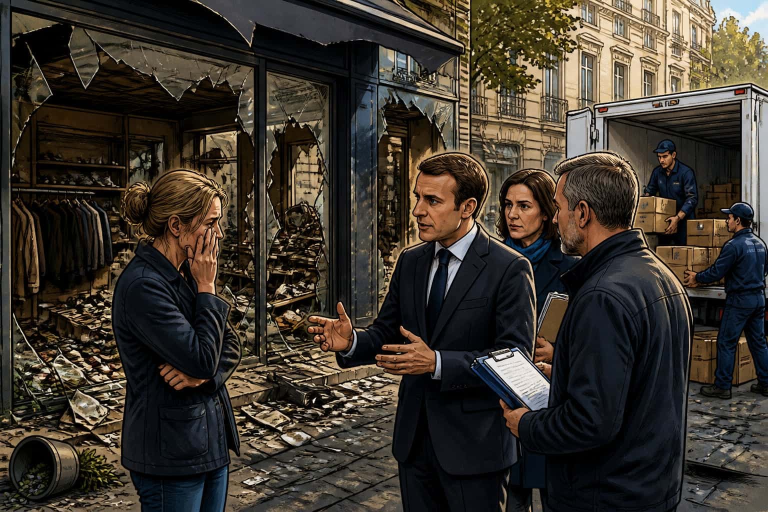 Commerces pillés : le gouvernement déploie des aides d'urgence