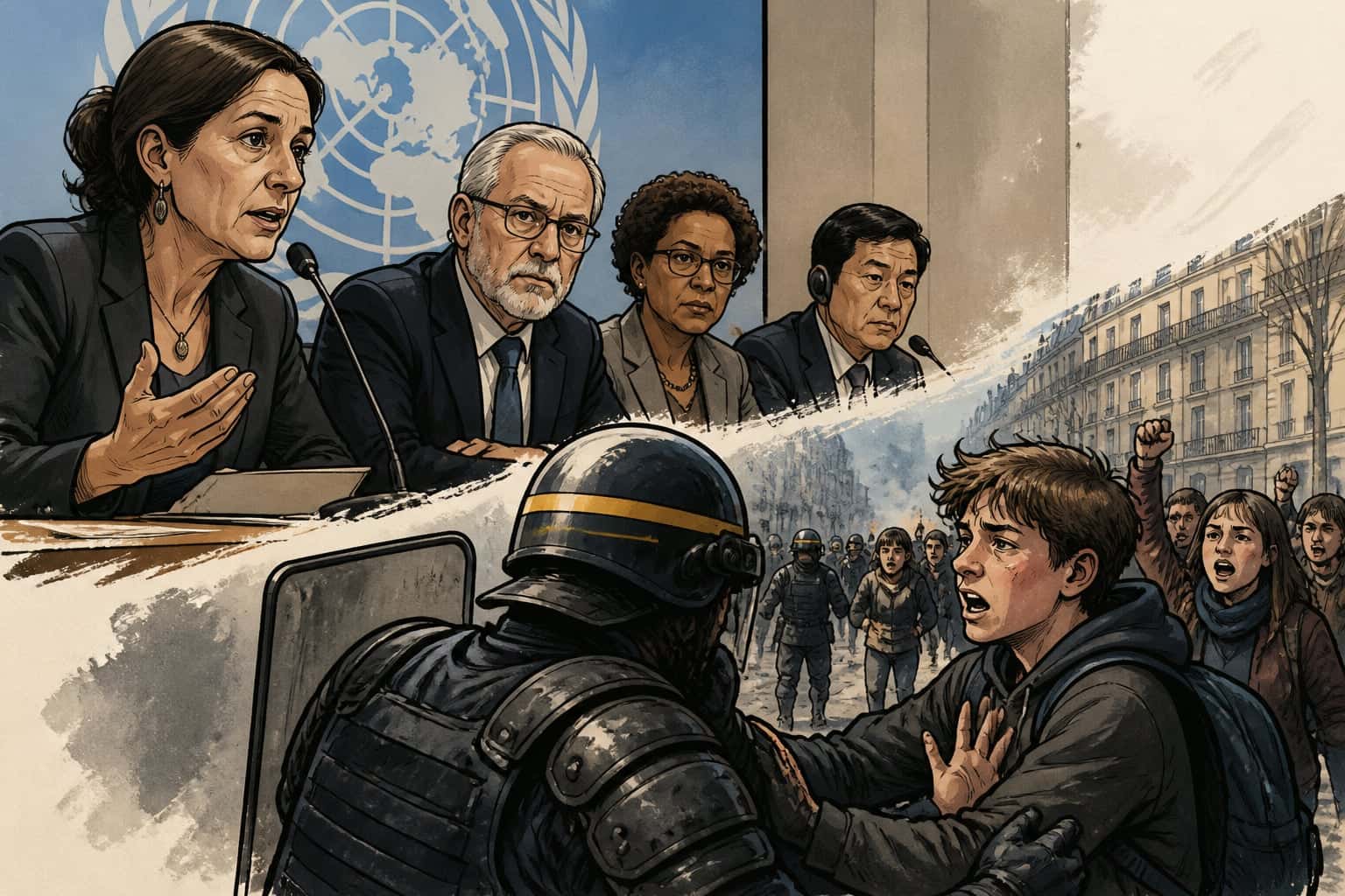 Des experts de l'ONU dénoncent la répression lycéenne en France