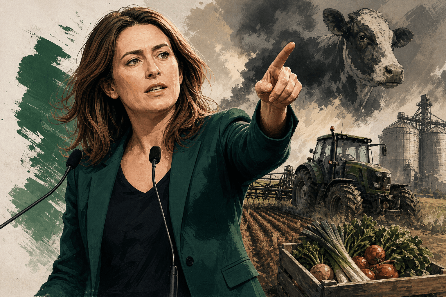 Marine Tondelier attaque le modèle agricole et cible 2027