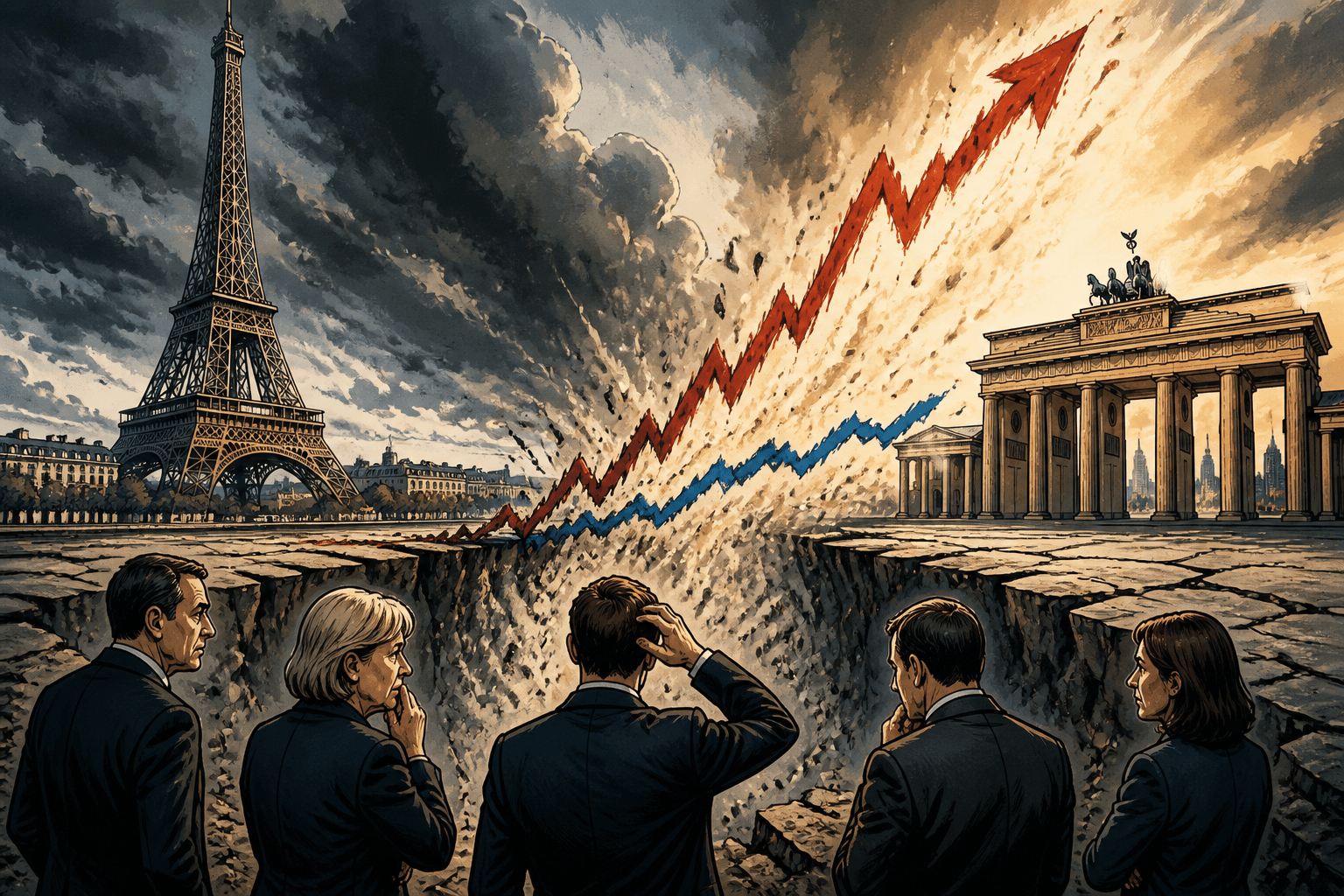 L'écart de taux avec Berlin explose et piège les candidats