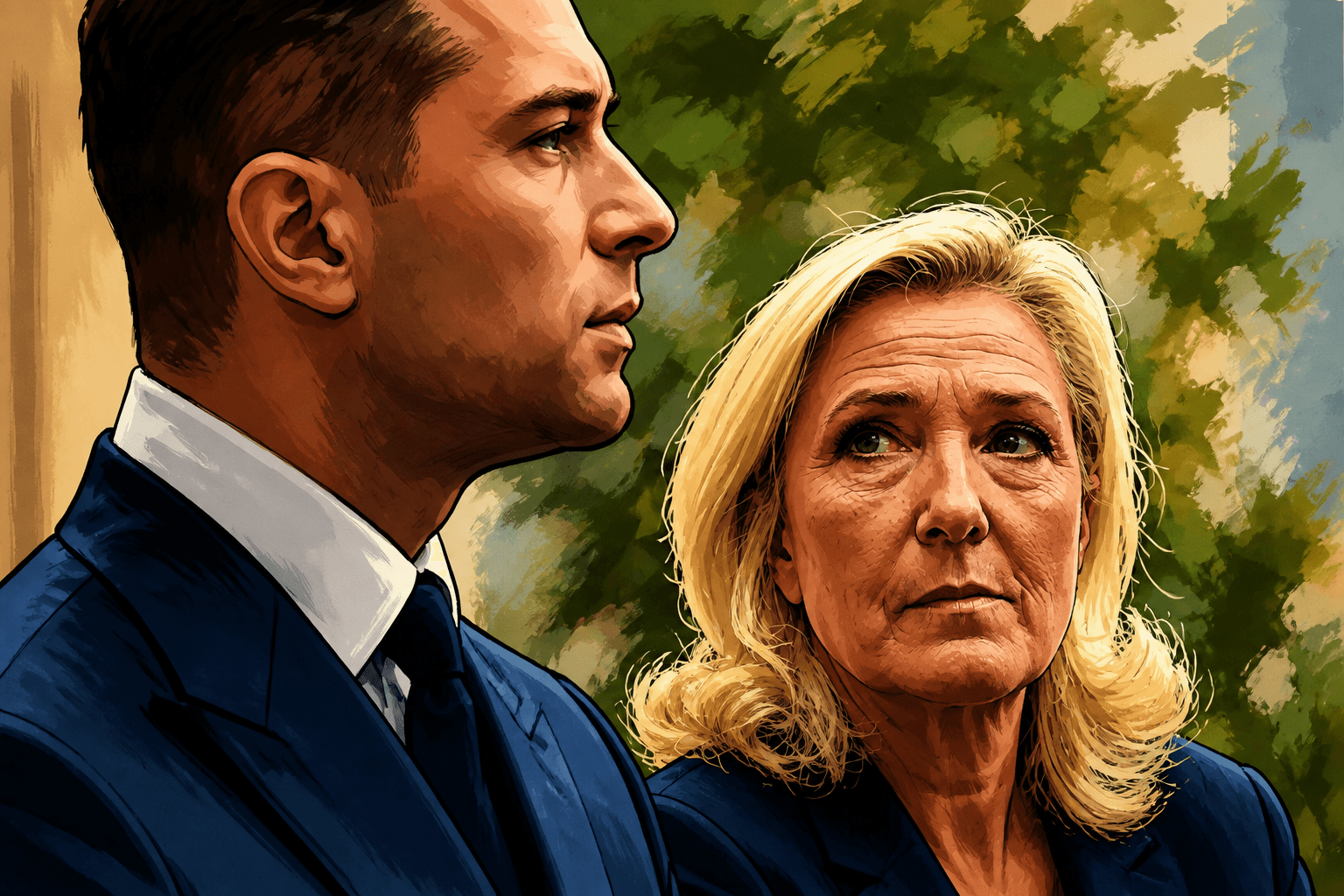 Le Pen et Bardella : le défi du tandem RN à l’épreuve des sondages