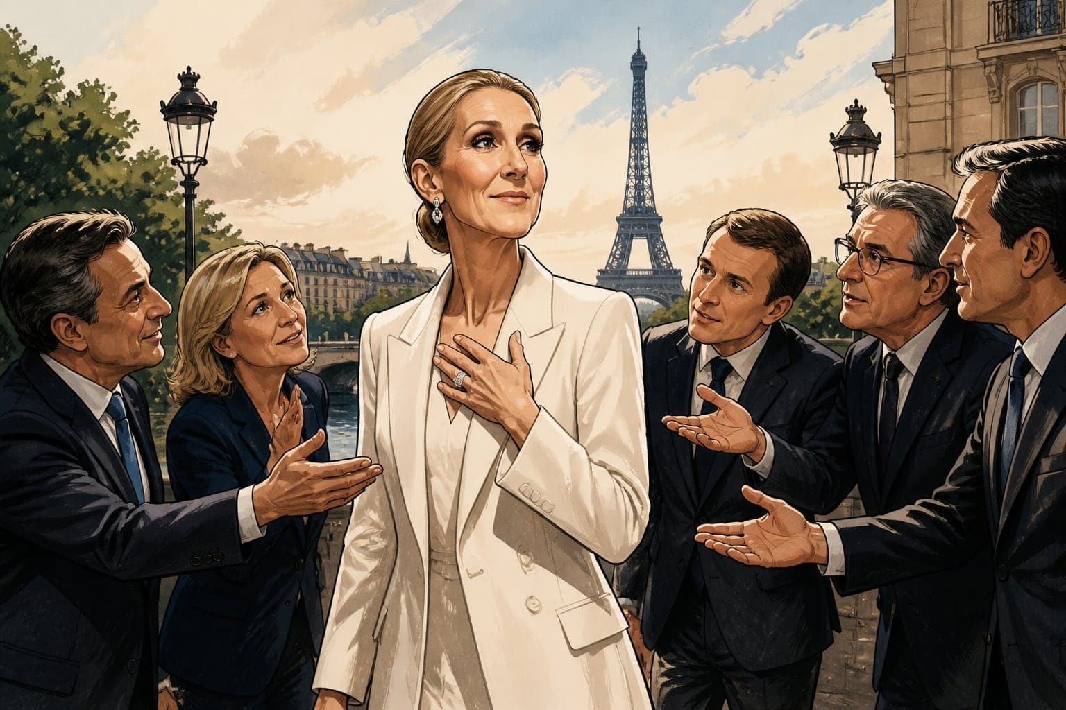 Céline Dion à Paris : l’opération séduction des présidentiables