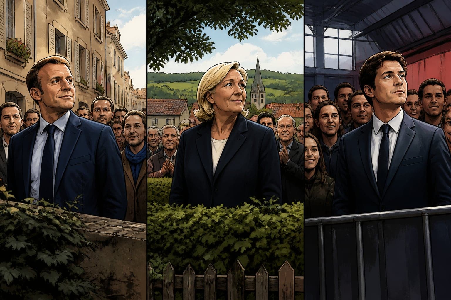 Les candidats à l'Élysée s'abritent en terrain conquis