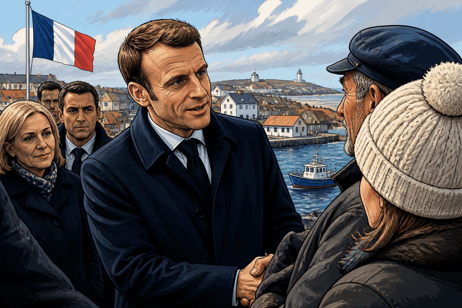 Emmanuel Macron en visite inédite à Saint-Pierre-et-Miquelon