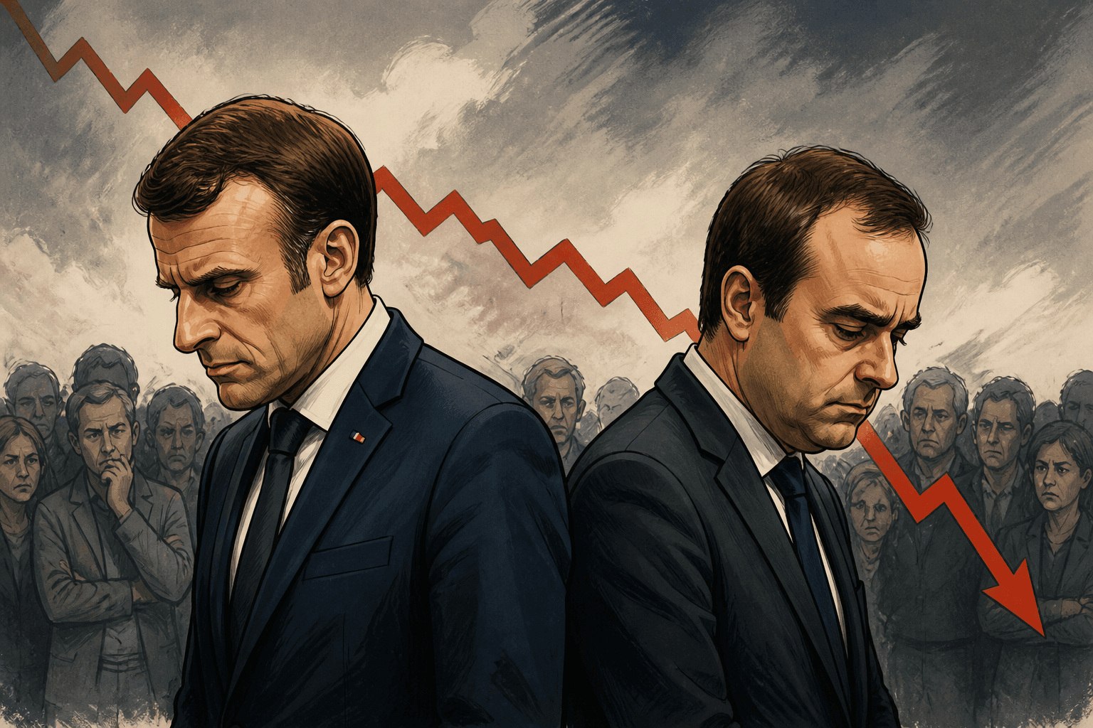 Emmanuel Macron et Sébastien Lecornu au plus bas dans l'opinion