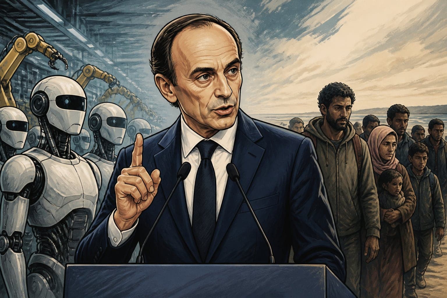 Éric Zemmour prône les robots pour remplacer l'immigration