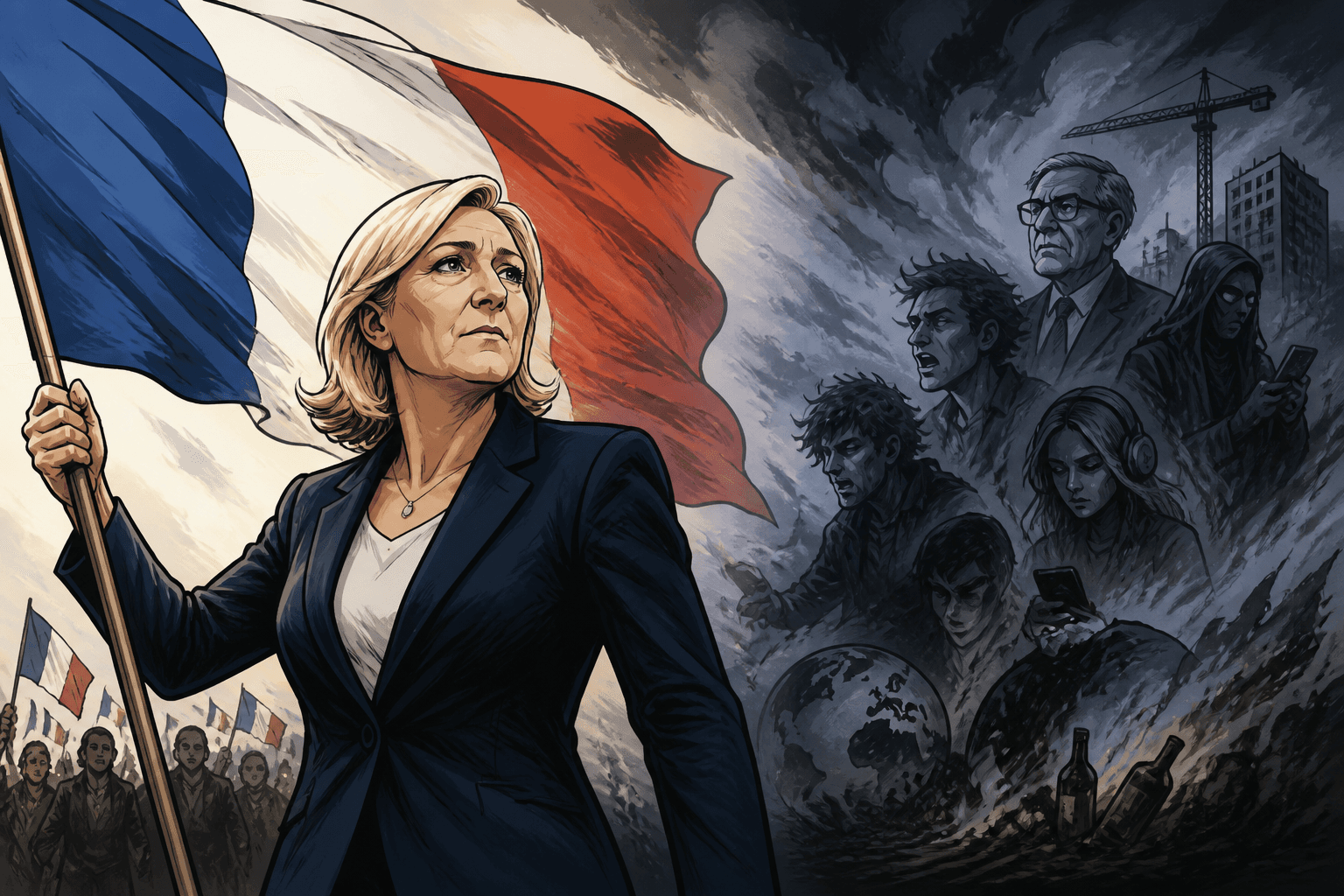 Marine Le Pen lance sa bataille contre « les forces du déclin »
