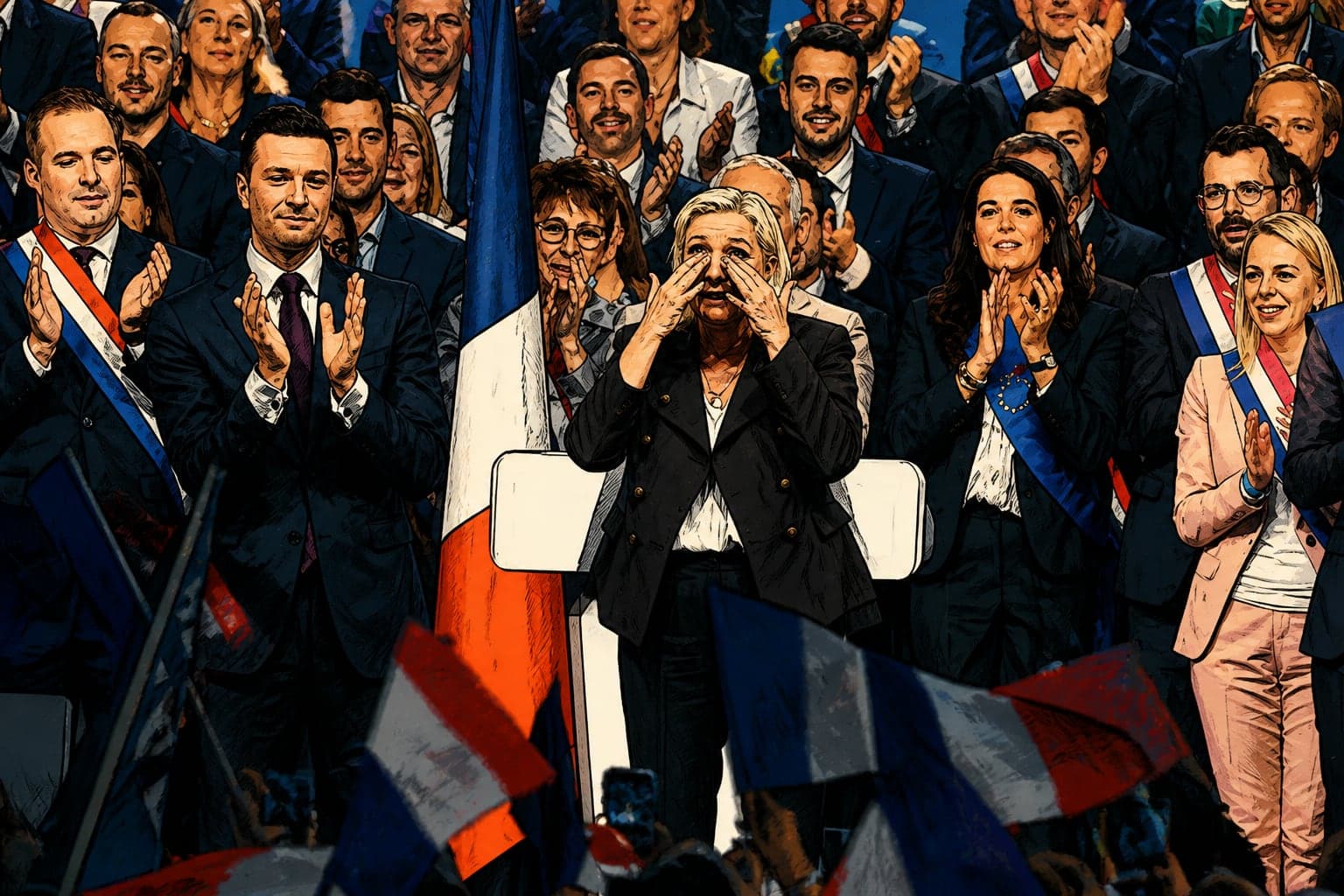Marine Le Pen lance sa rentrée sous tension à Hénin-Beaumont