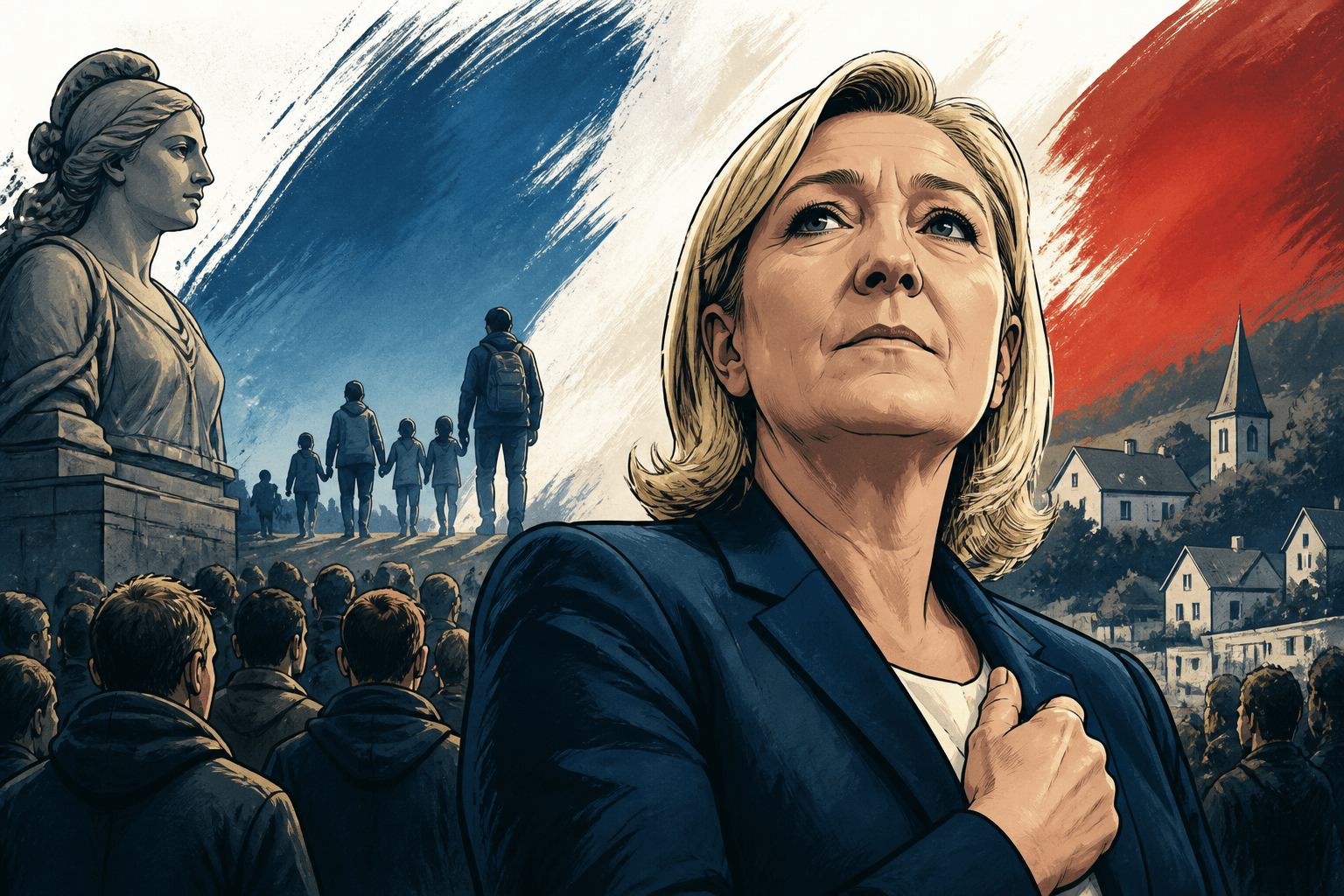 Marine Le Pen réactive la priorité nationale en vue de 2027