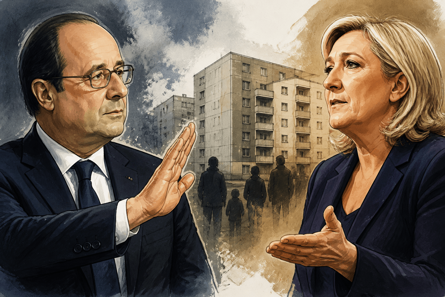 François Hollande s'oppose à la priorité HLM de Marine Le Pen