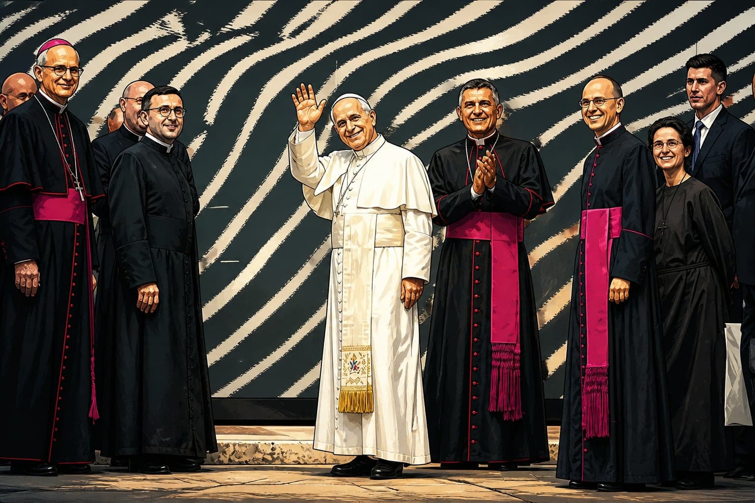 L'artiste JR bouscule le Vatican avec une vague dédiée au climat