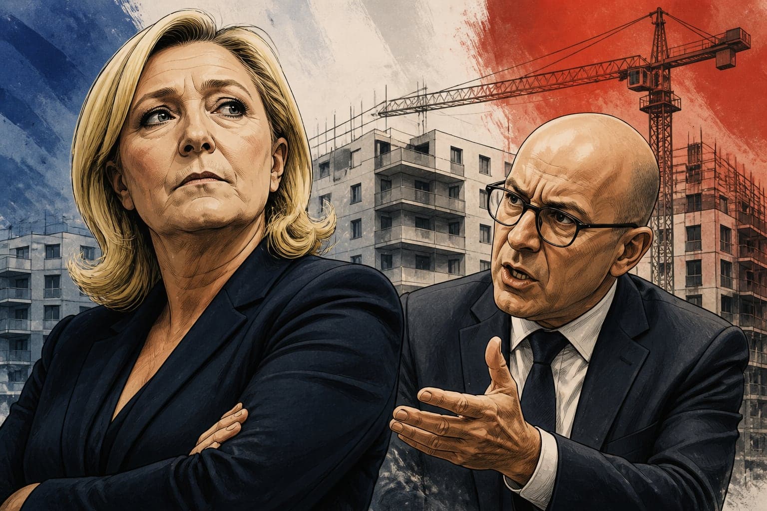 Marine Le Pen fâche Éric Ciotti avec sa réforme du logement