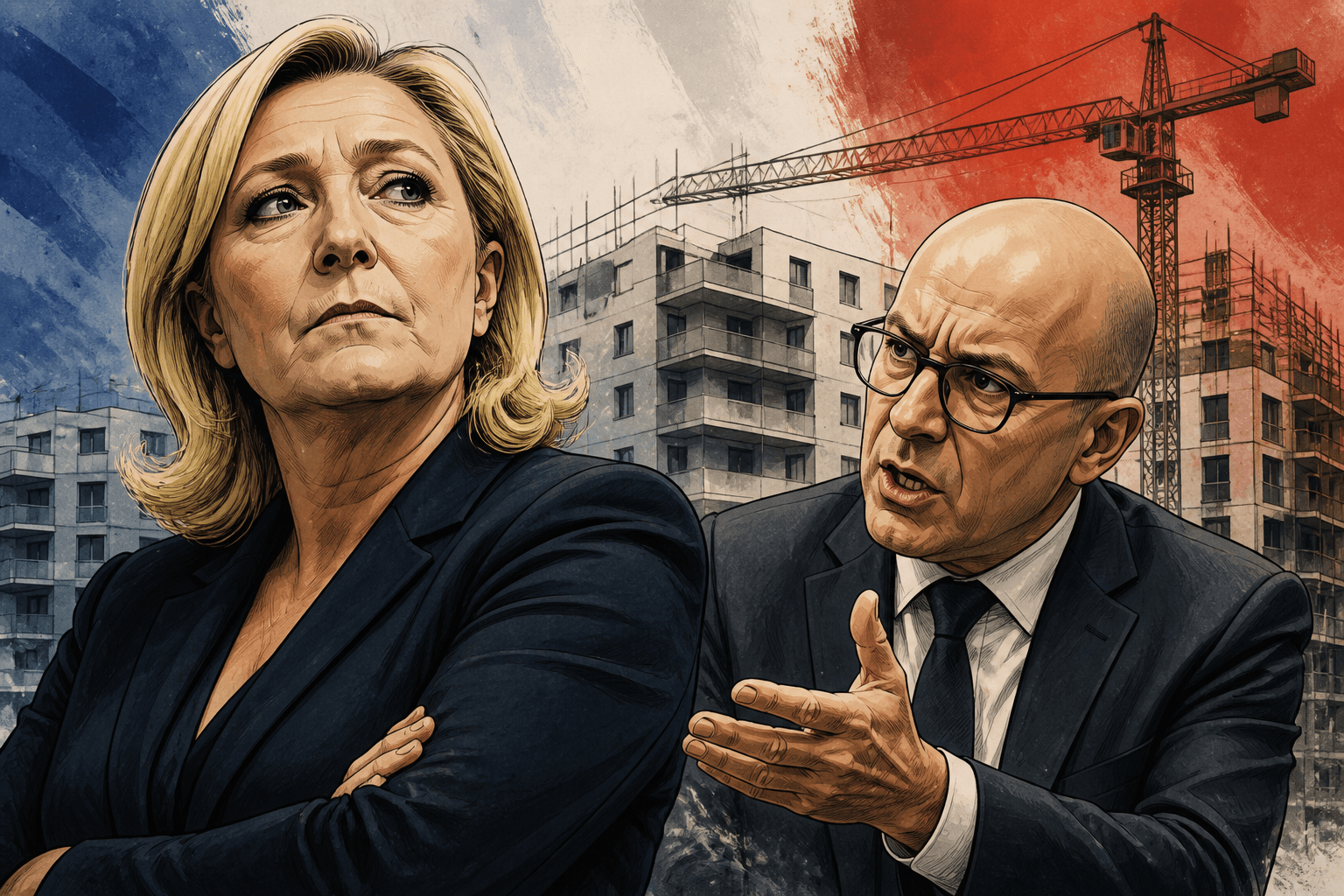 Marine Le Pen fâche Éric Ciotti avec sa réforme du logement