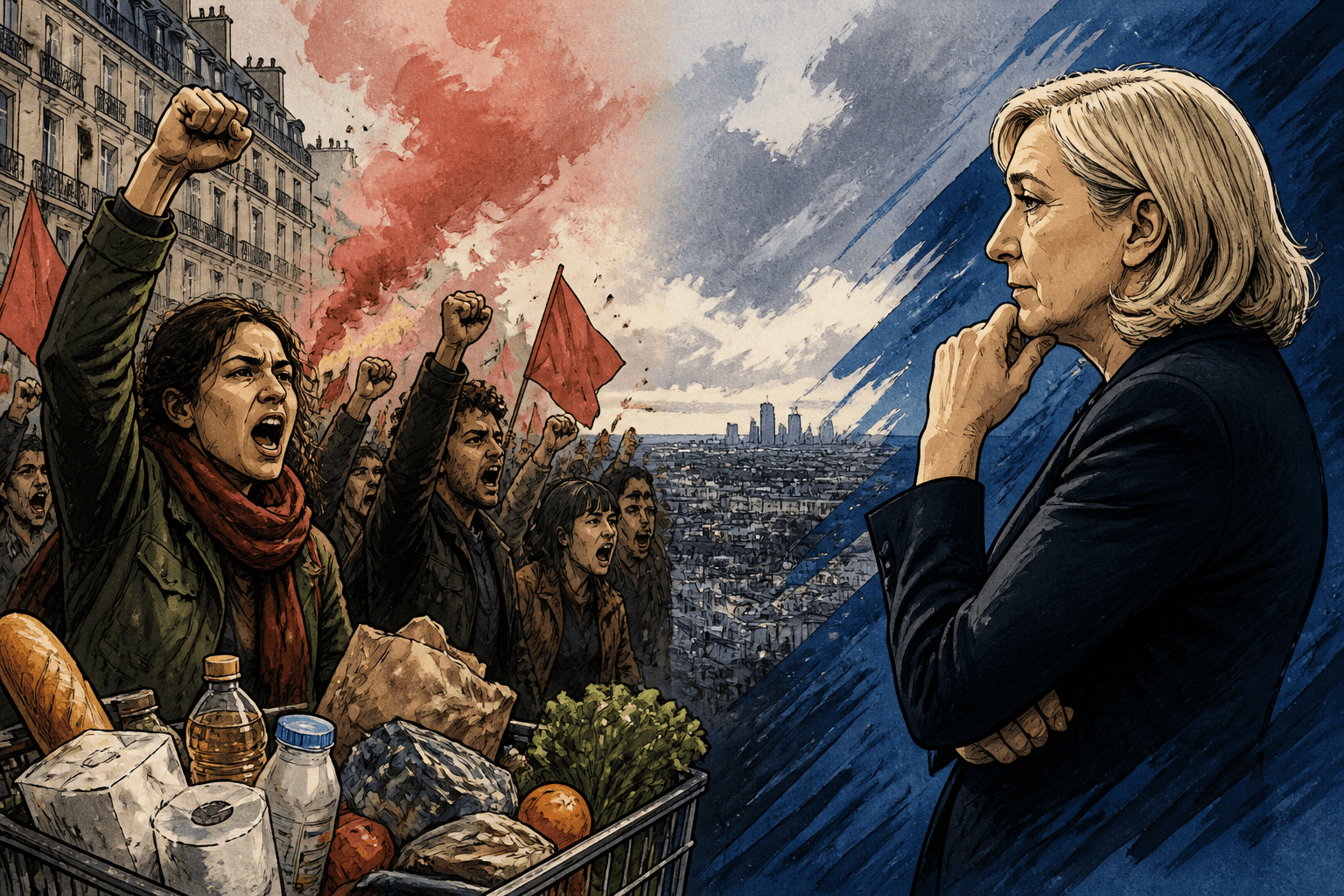 Vie chère : la gauche pousse la rue, le RN mise sur 2027