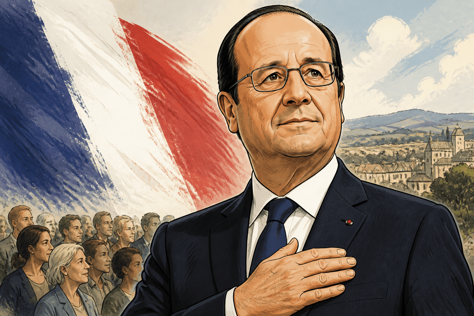 François Hollande se dit prêt à se mettre au service de la France