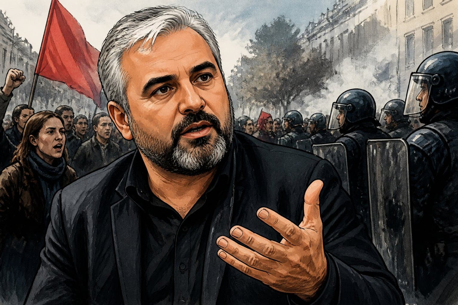 Alexis Corbière défend le droit de manifester face aux tensions