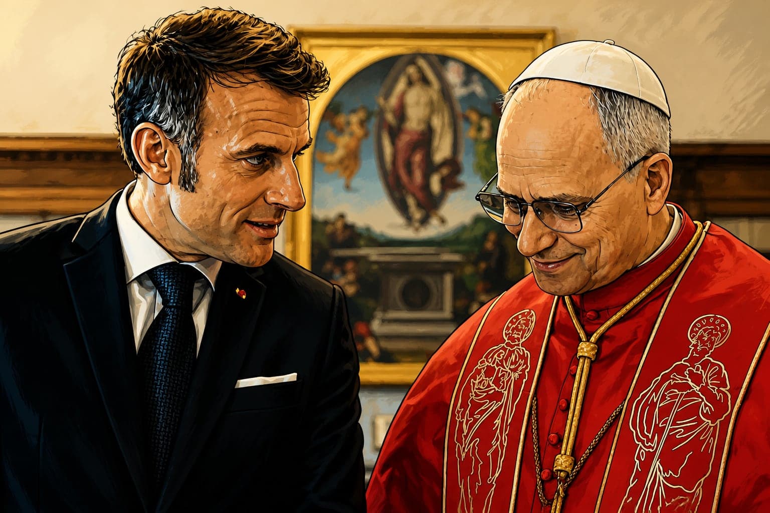 Emmanuel Macron snobé par le pape Léon XIV lors de sa venue