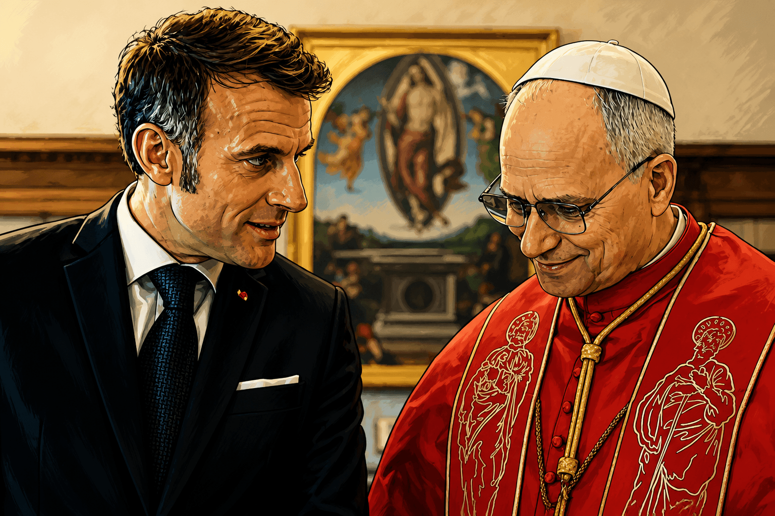 Emmanuel Macron snobé par le pape Léon XIV lors de sa venue
