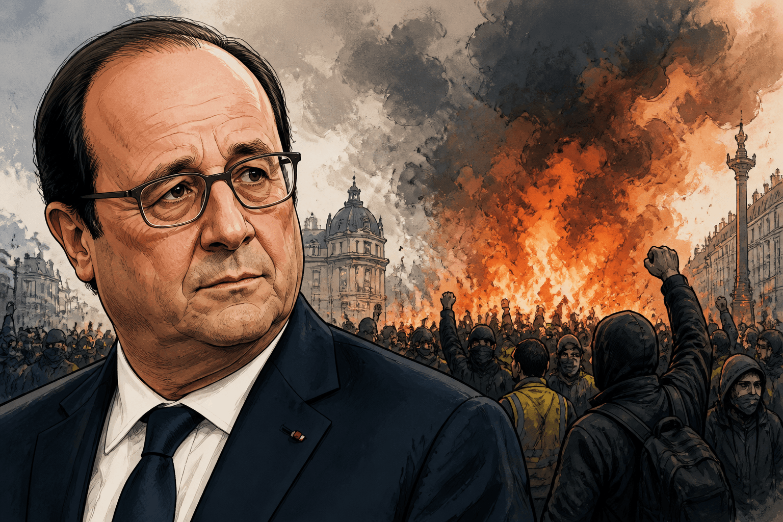 François Hollande craint une explosion sociale avant 2027