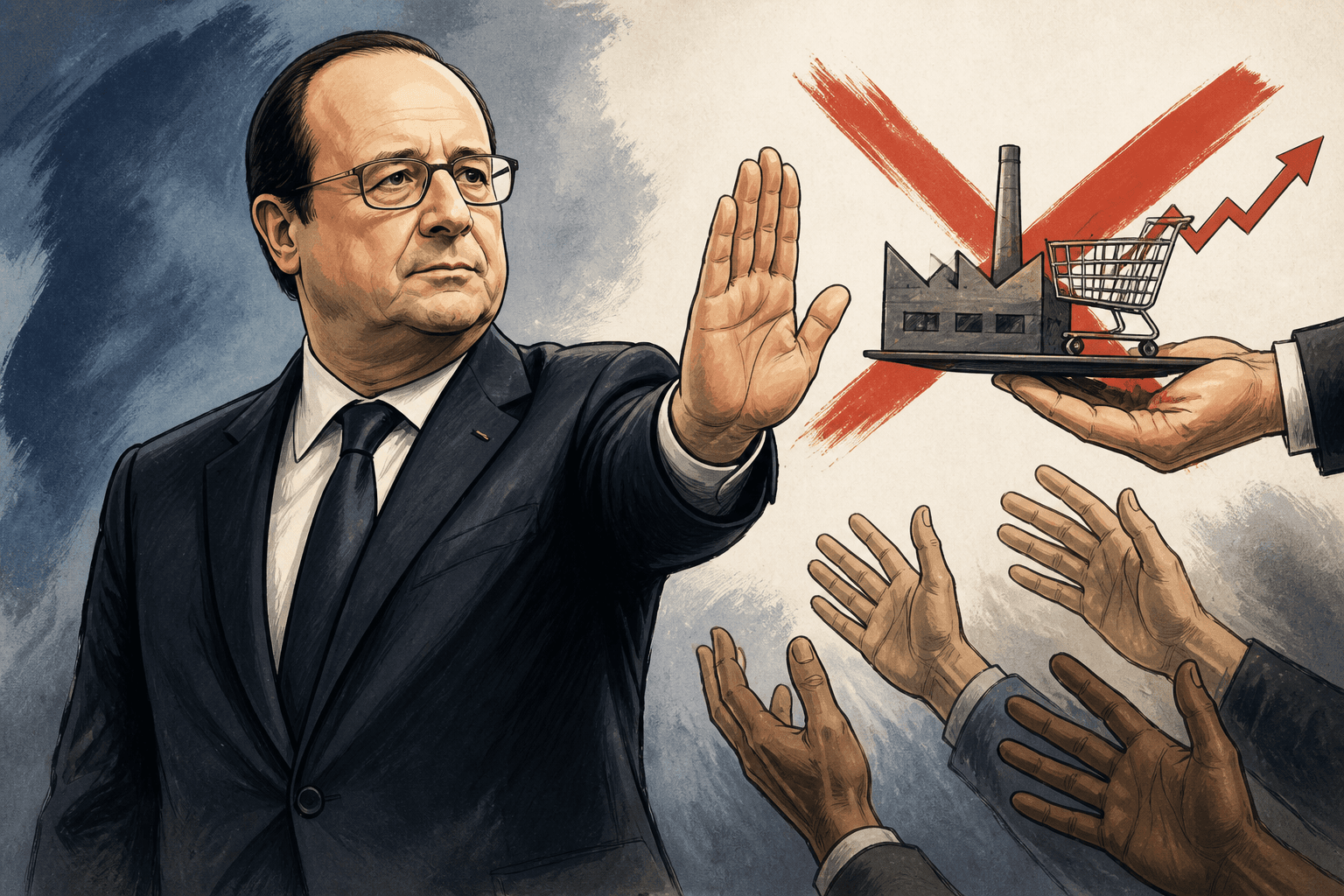 François Hollande recale la TVA sociale et cible les salaires