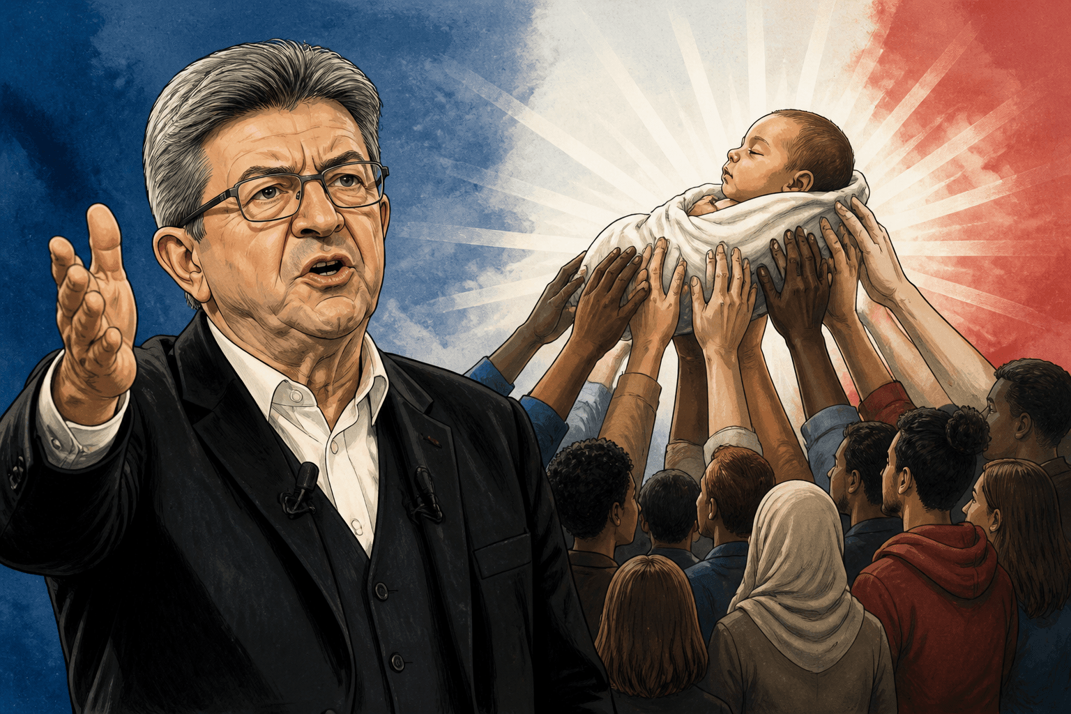 Jean-Luc Mélenchon durcit le ton sur le droit du sol et les dérives policières