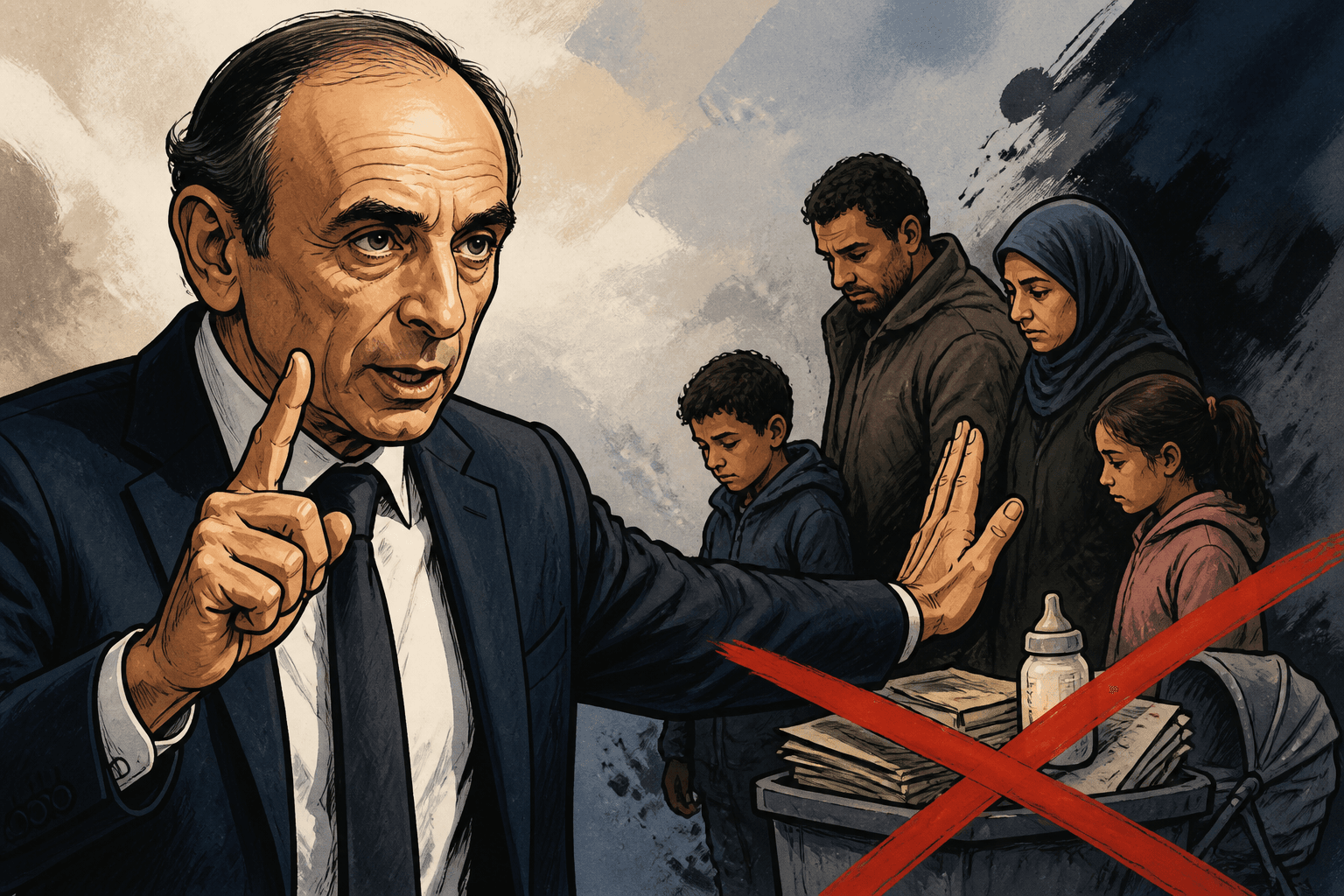 Éric Zemmour exige la fin des aides sociales pour les étrangers