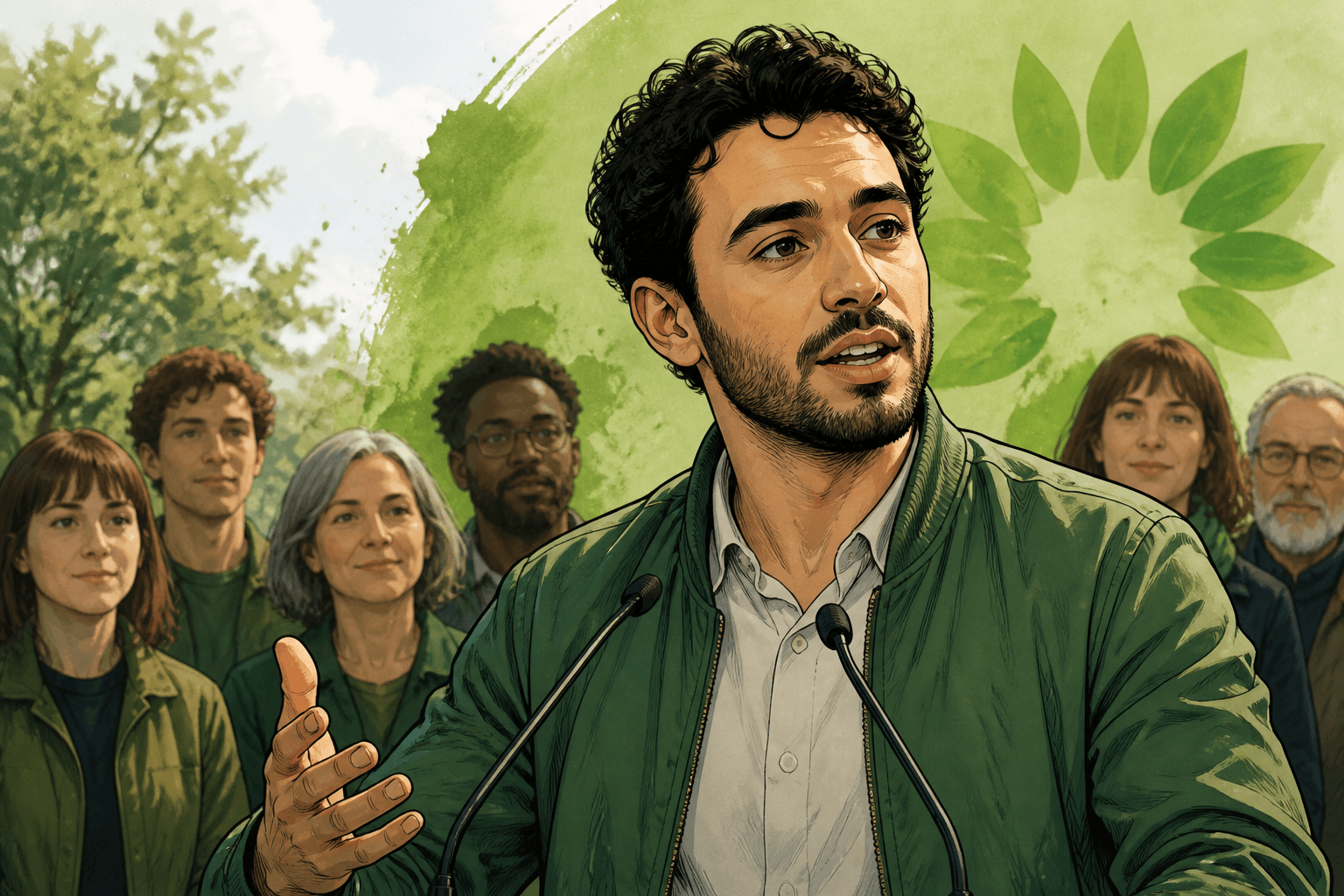 Amine Kessaci brigue le rôle de porte-parole des Écologistes