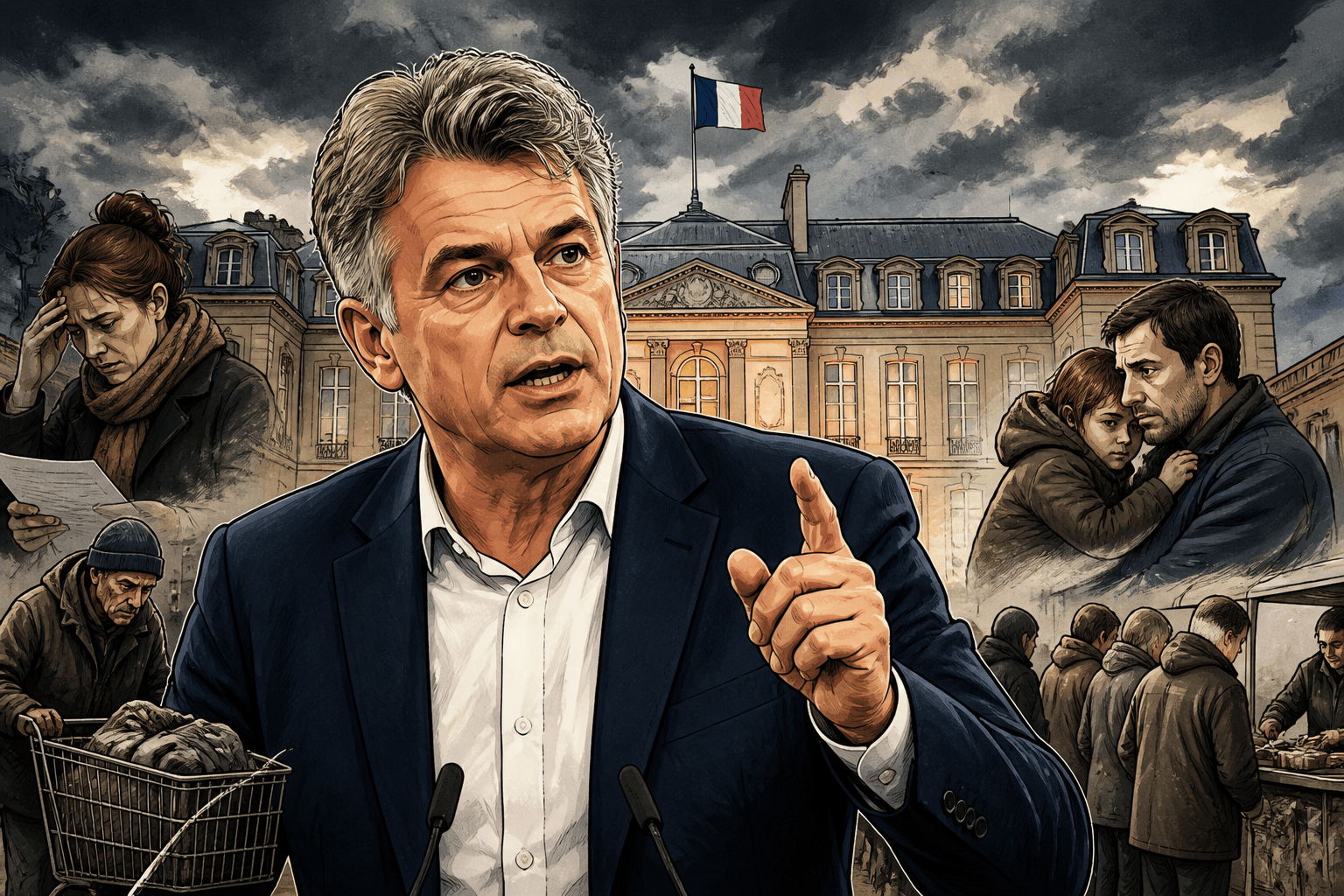 Élysée : Macron lie l'énergie aux guerres, Roussel dénonce l'absence de solutions