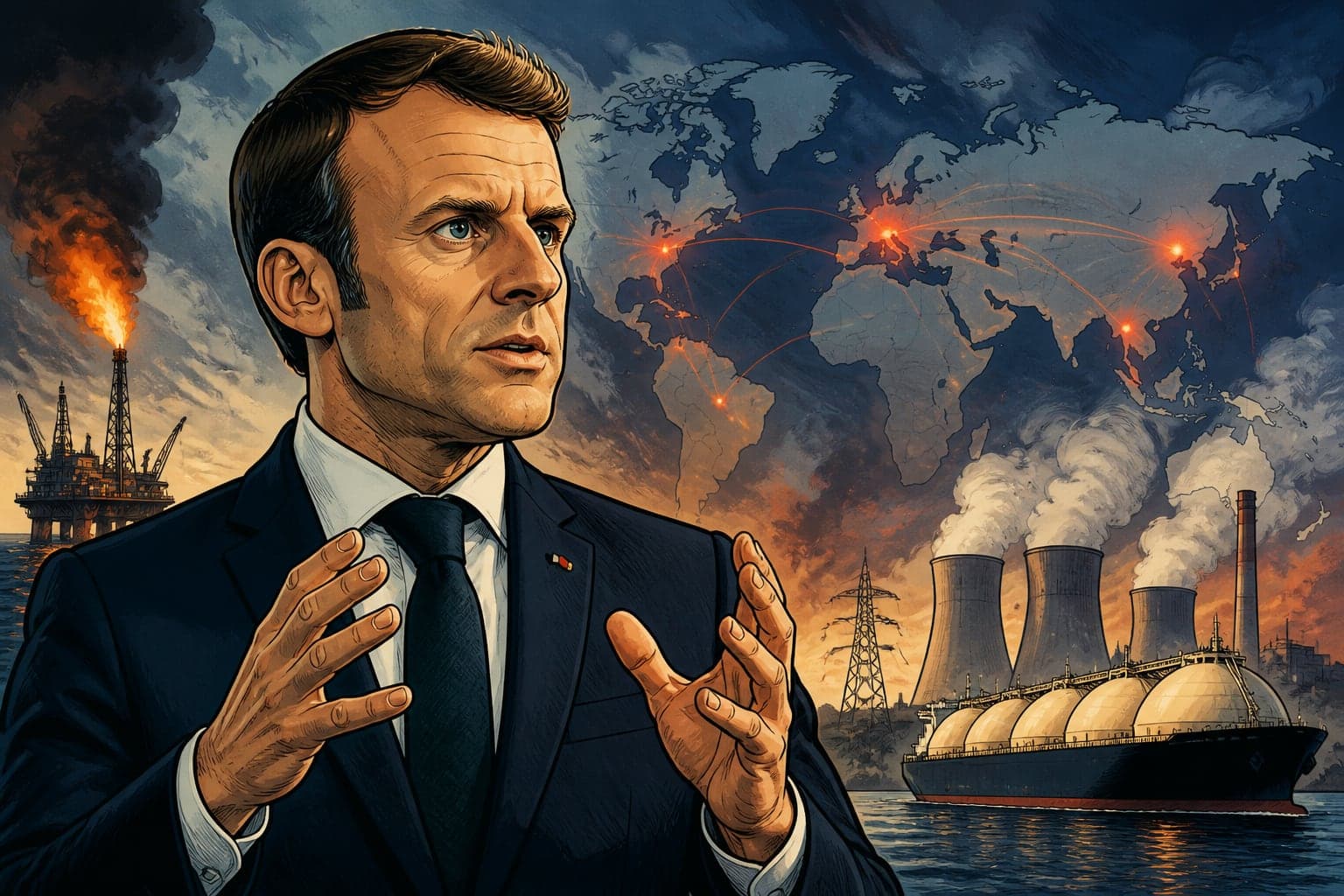 Emmanuel Macron alerte sur les tensions énergétiques mondiales