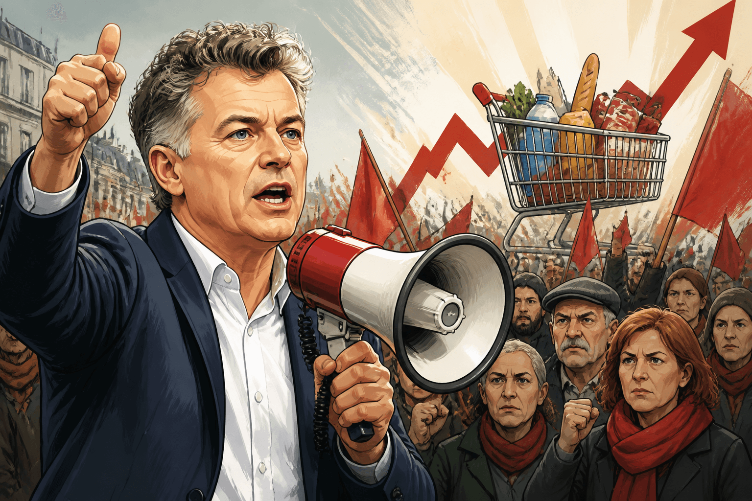 Fabien Roussel appelle à la mobilisation contre la vie chère