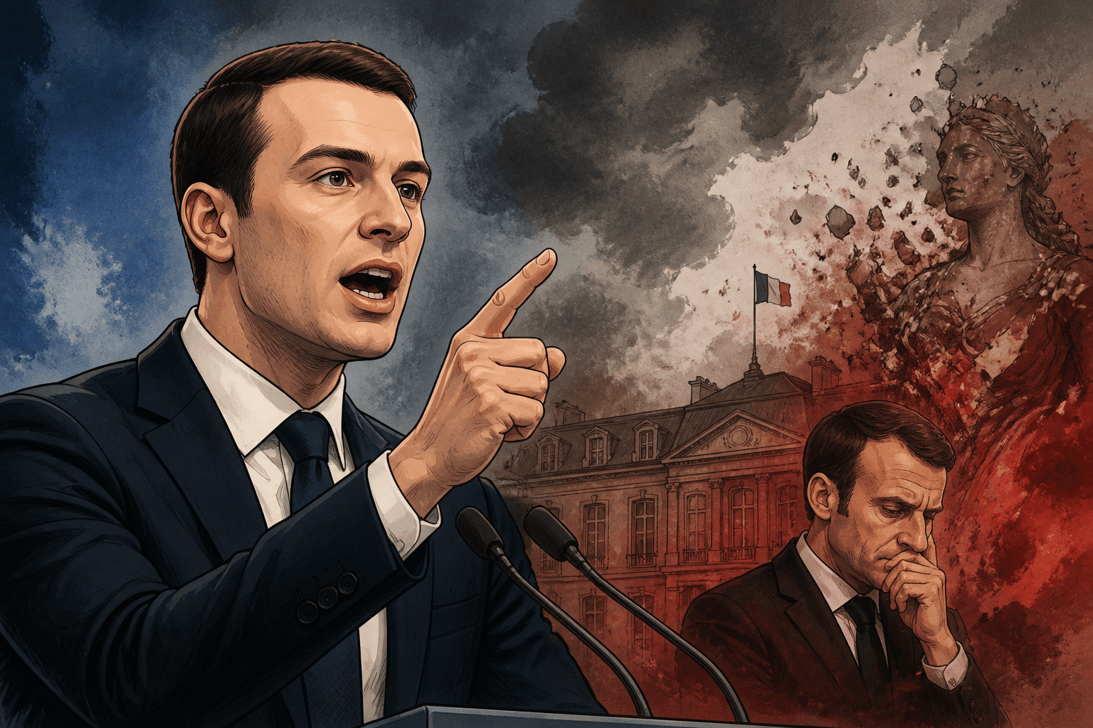 Jordan Bardella étrille le macronisme, « un socialisme en pire »