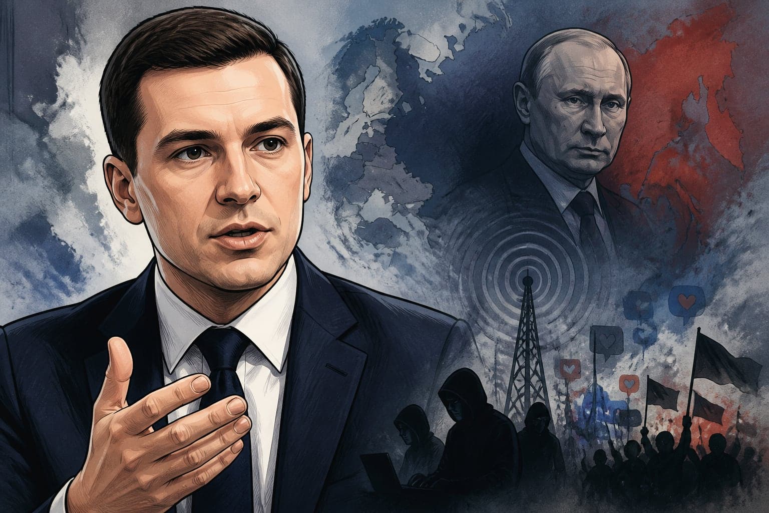 Jordan Bardella qualifie la Russie de « menace hybride »