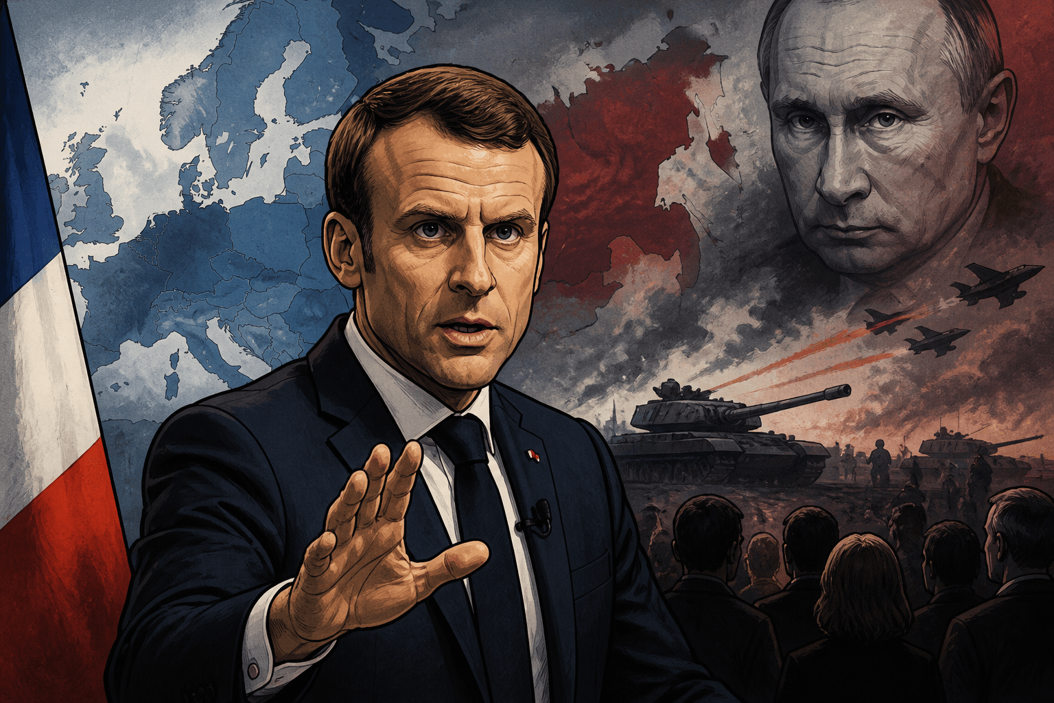 Menace russe : Emmanuel Macron met en garde les Français