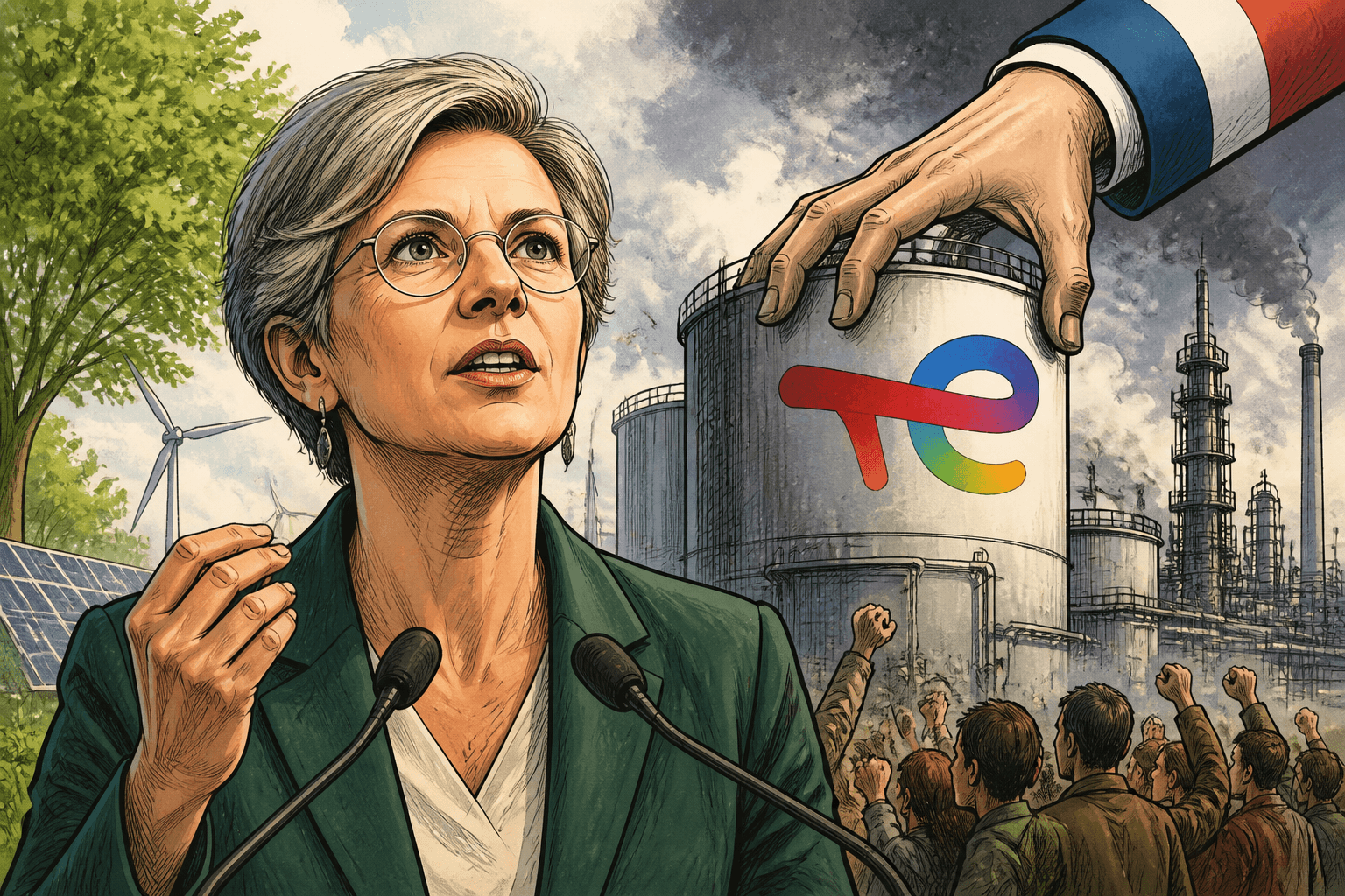 Sandrine Rousseau réclame la nationalisation de TotalEnergies