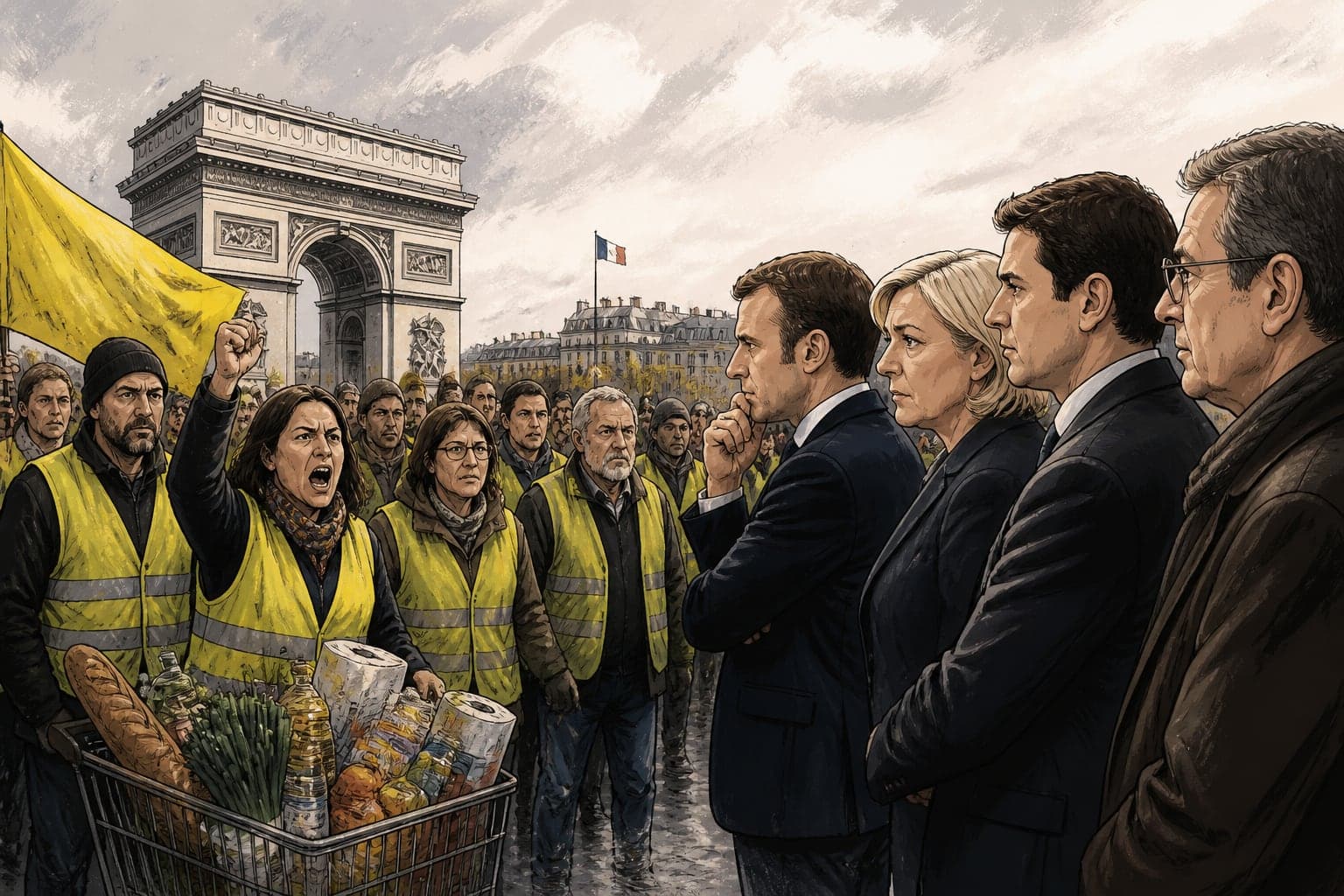 Vie chère : le retour des Gilets jaunes interpelle les candidats