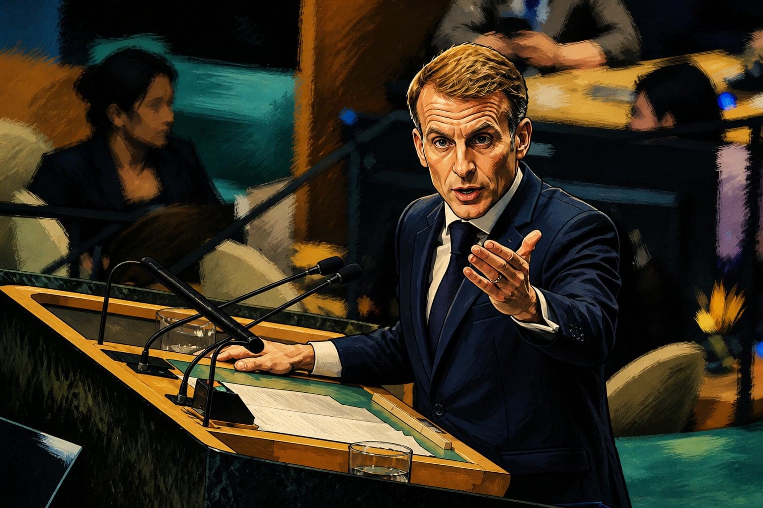 Macron essuie les foudres d'Israël après ses propos à l'ONU