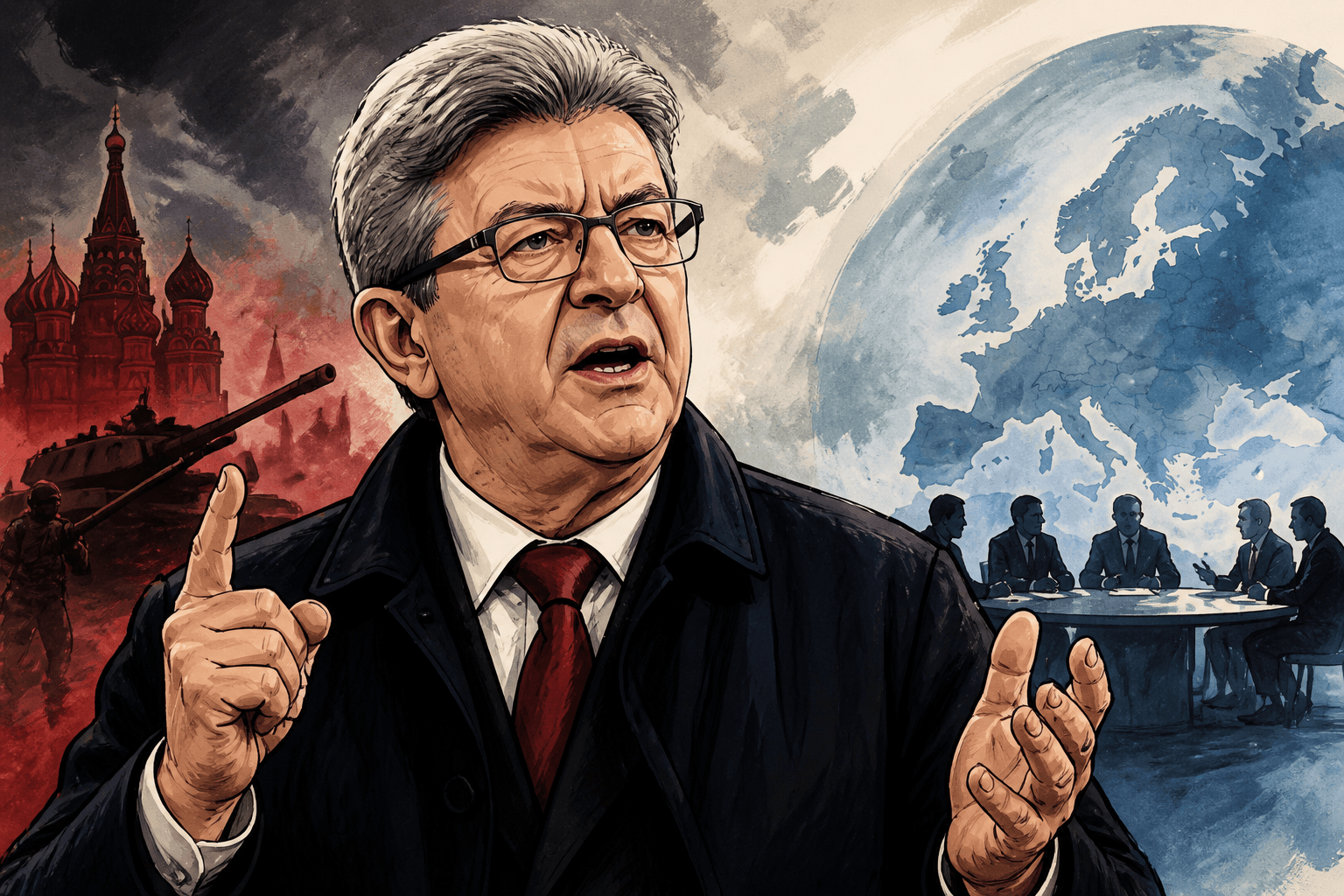 Menaces russes : Jean-Luc Mélenchon alerte et prône le dialogue