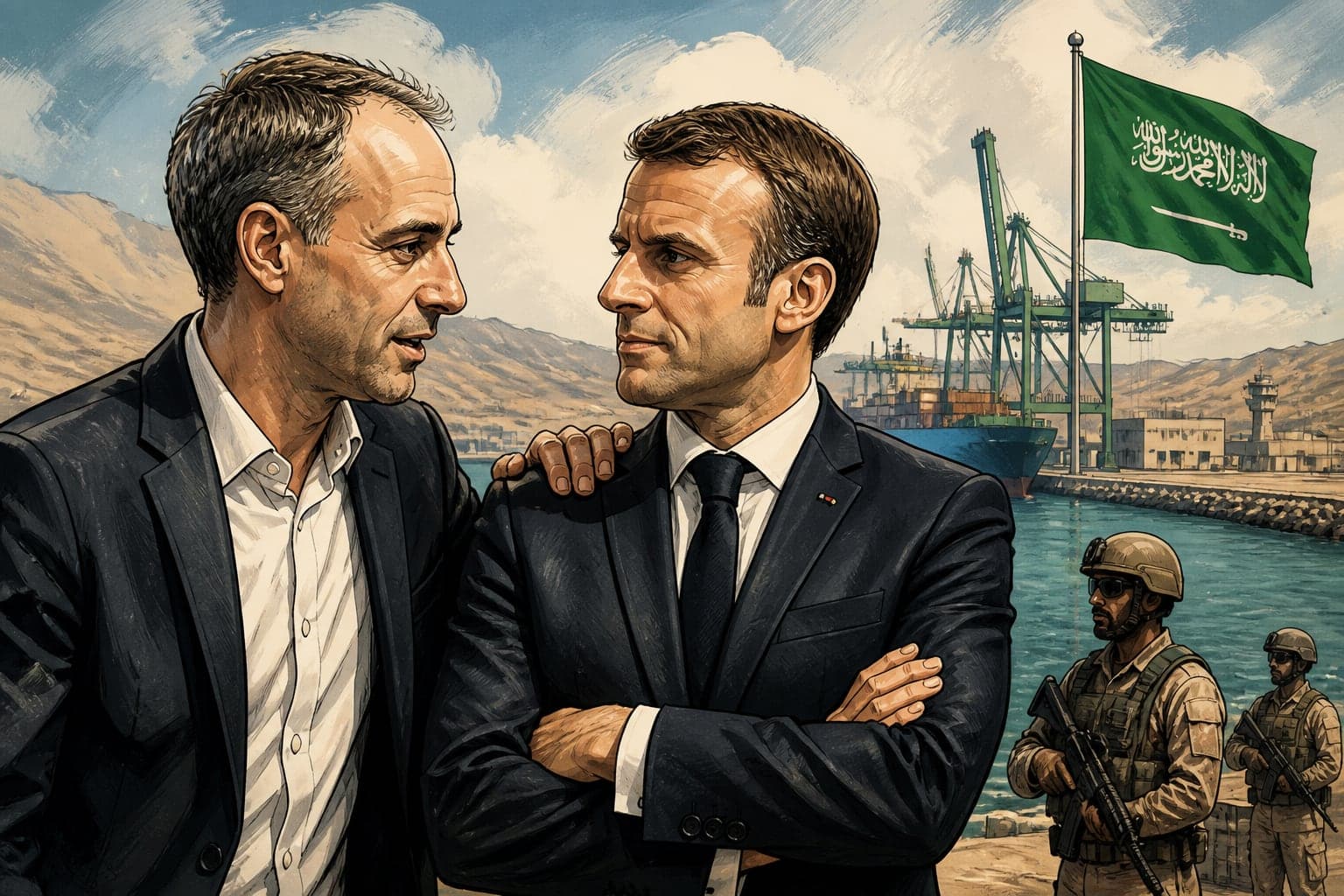 Glucksmann soutient Macron sur la protection d’un port saoudien