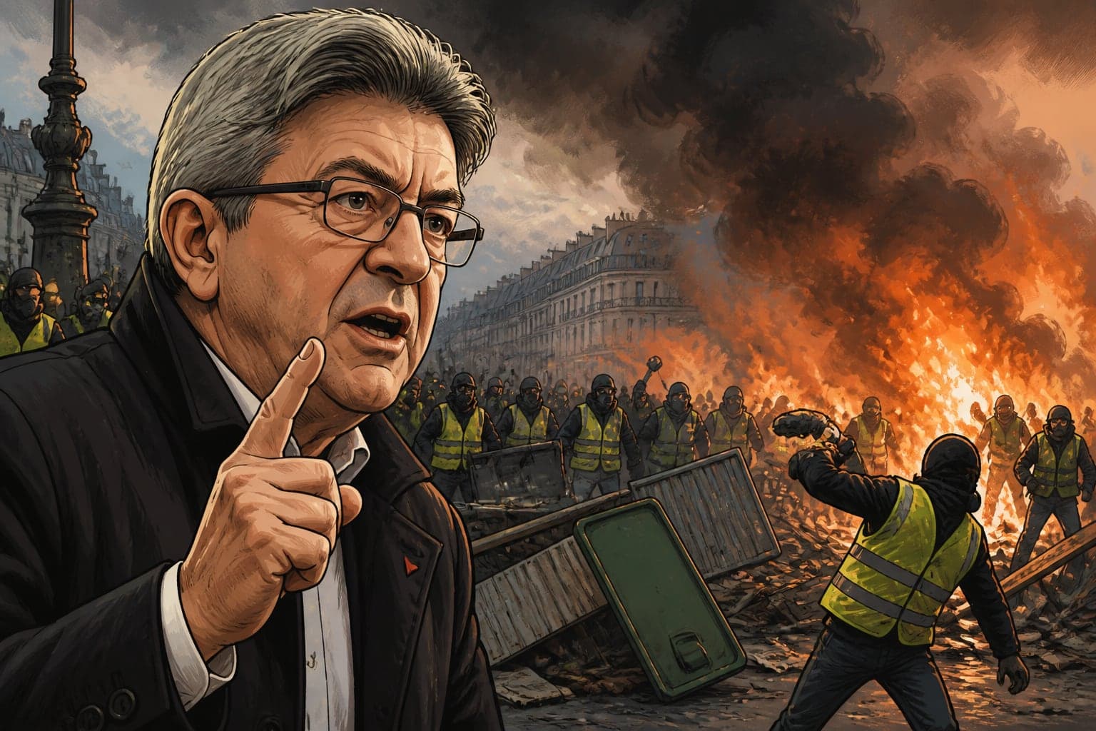 Mélenchon alerte sur une crise sociale pire que les Gilets jaunes