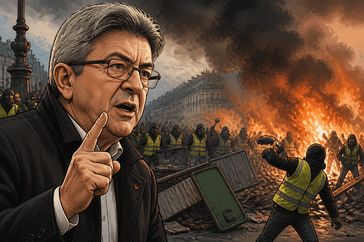 Mélenchon alerte sur une crise sociale pire que les Gilets jaunes