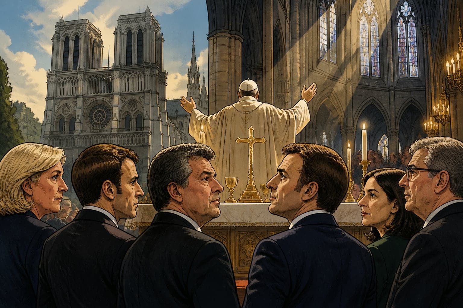 Messe papale à Paris : les candidats face au vote catholique