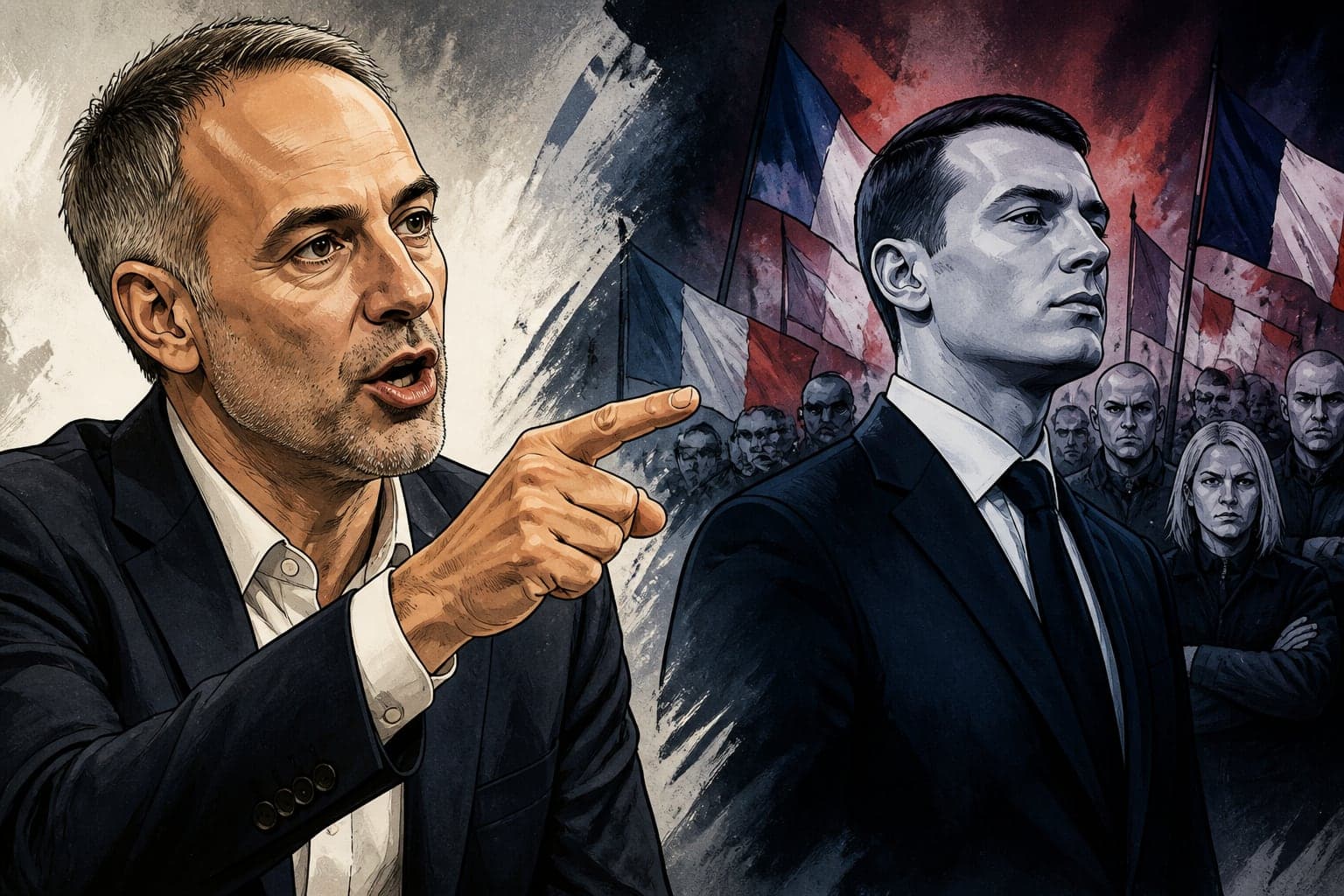 Glucksmann fustige Bardella et dénonce l'ADN violent du RN