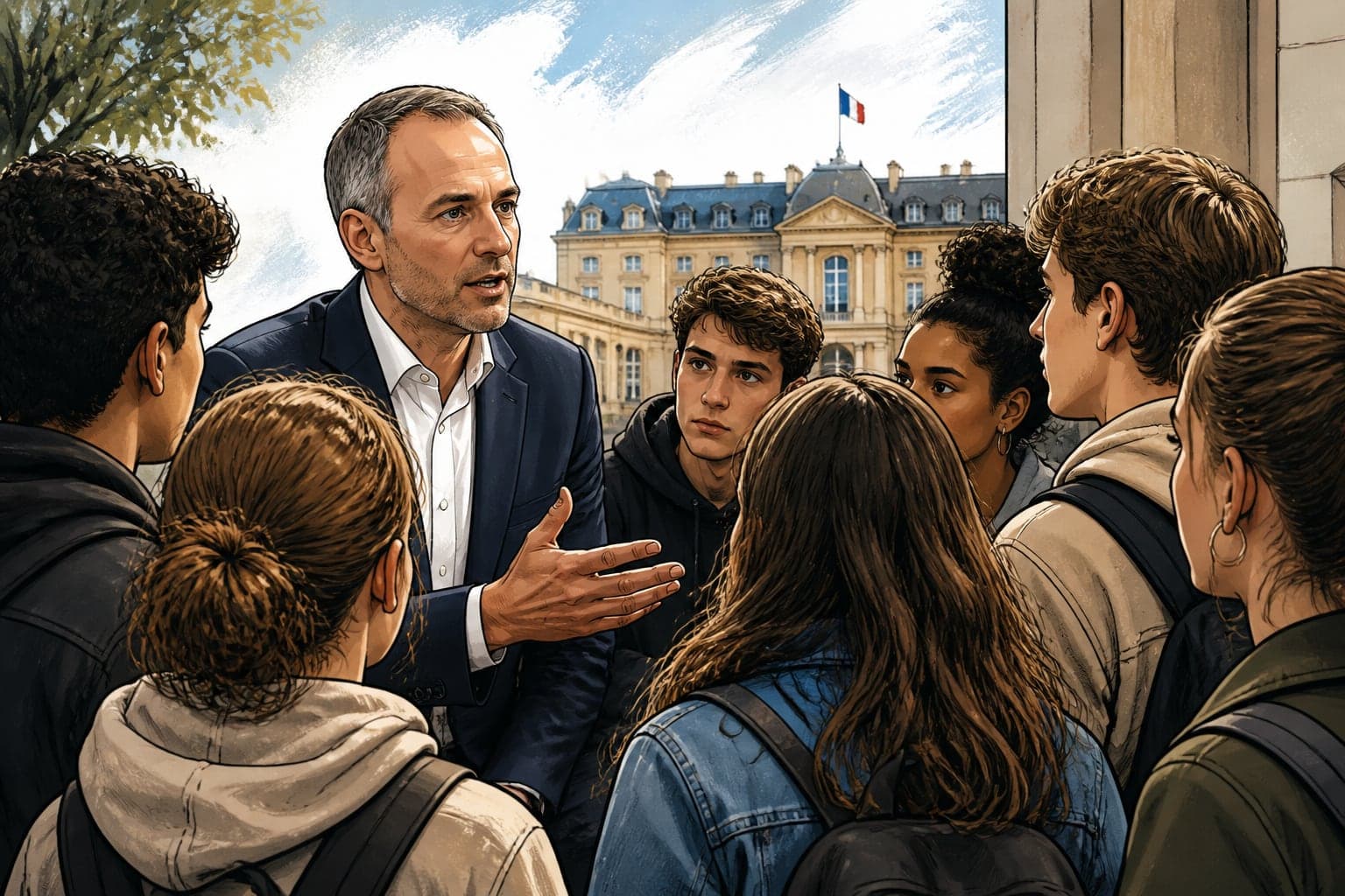 Glucksmann somme le gouvernement de dialoguer avec les lycéens