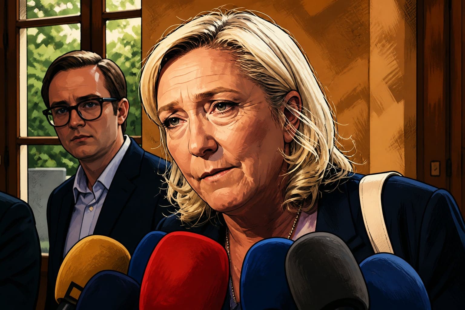 Marine Le Pen promet une règle d'or budgétaire par référendum