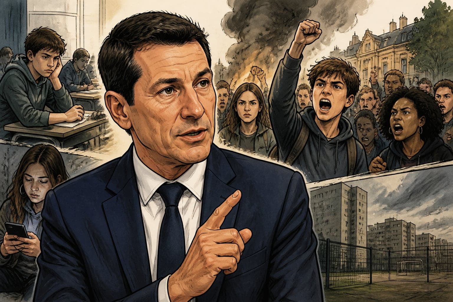 Colère lycéenne : David Lisnard pointe une crise multifactorielle