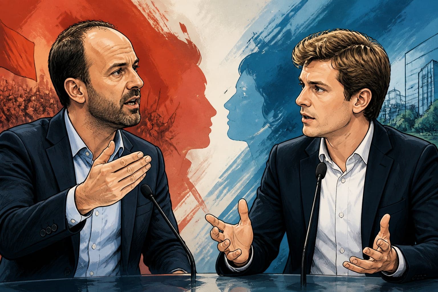 Manuel Bompard et Édouard Geffray confrontent leurs visions