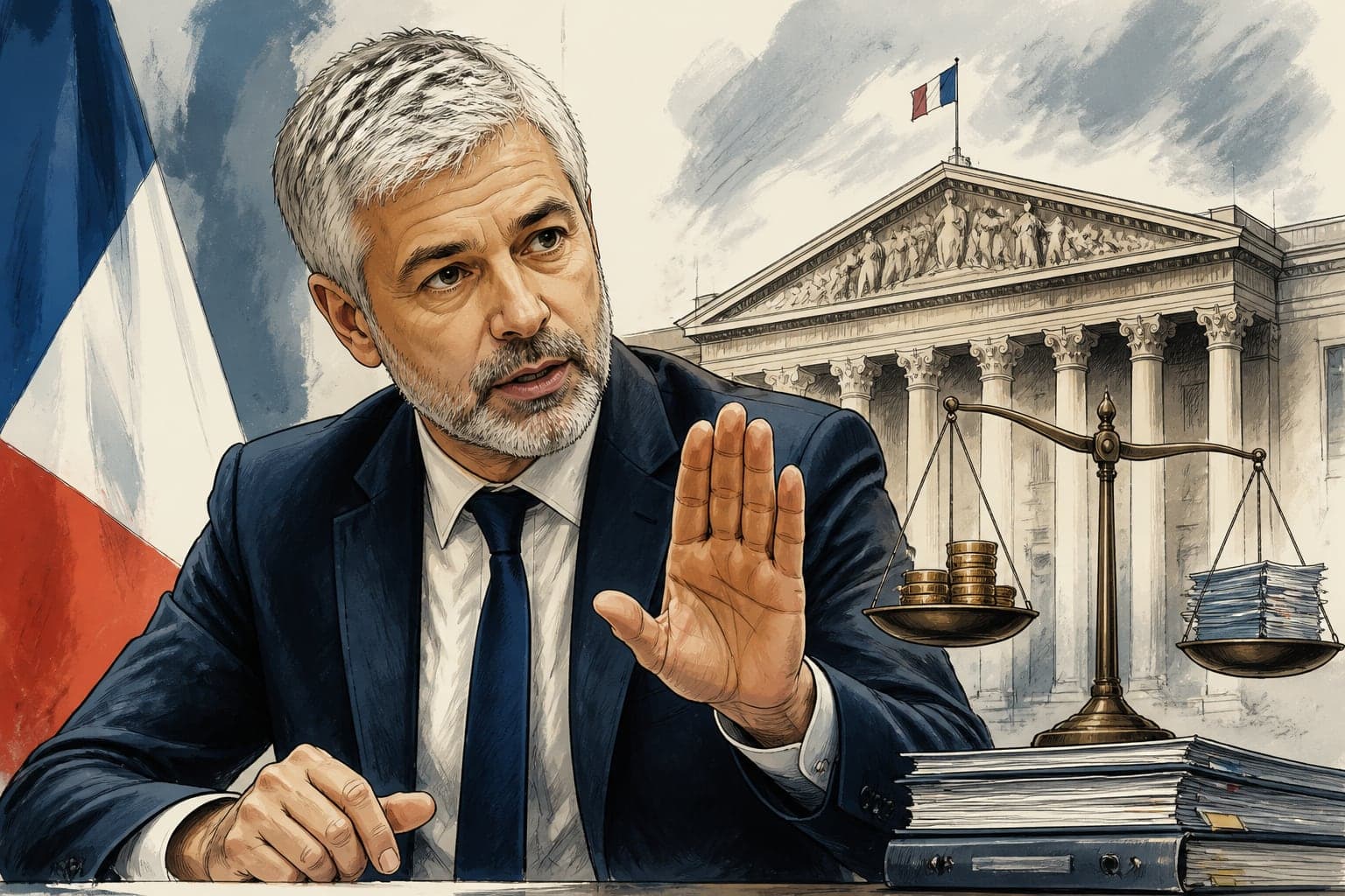 Budget : Laurent Wauquiez exclut la censure et pose ses conditions