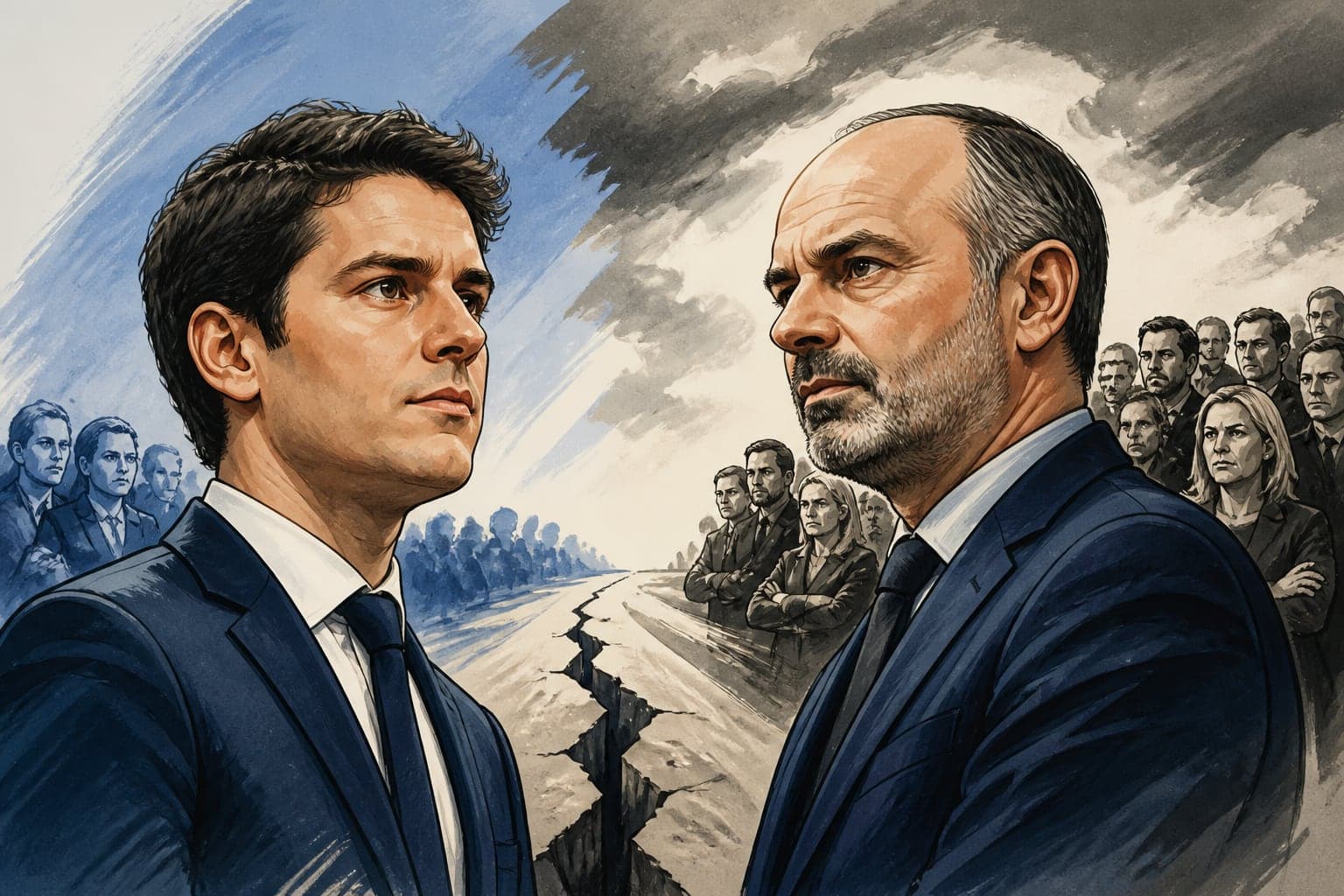 Gabriel Attal défie la stratégie droitière d'Édouard Philippe