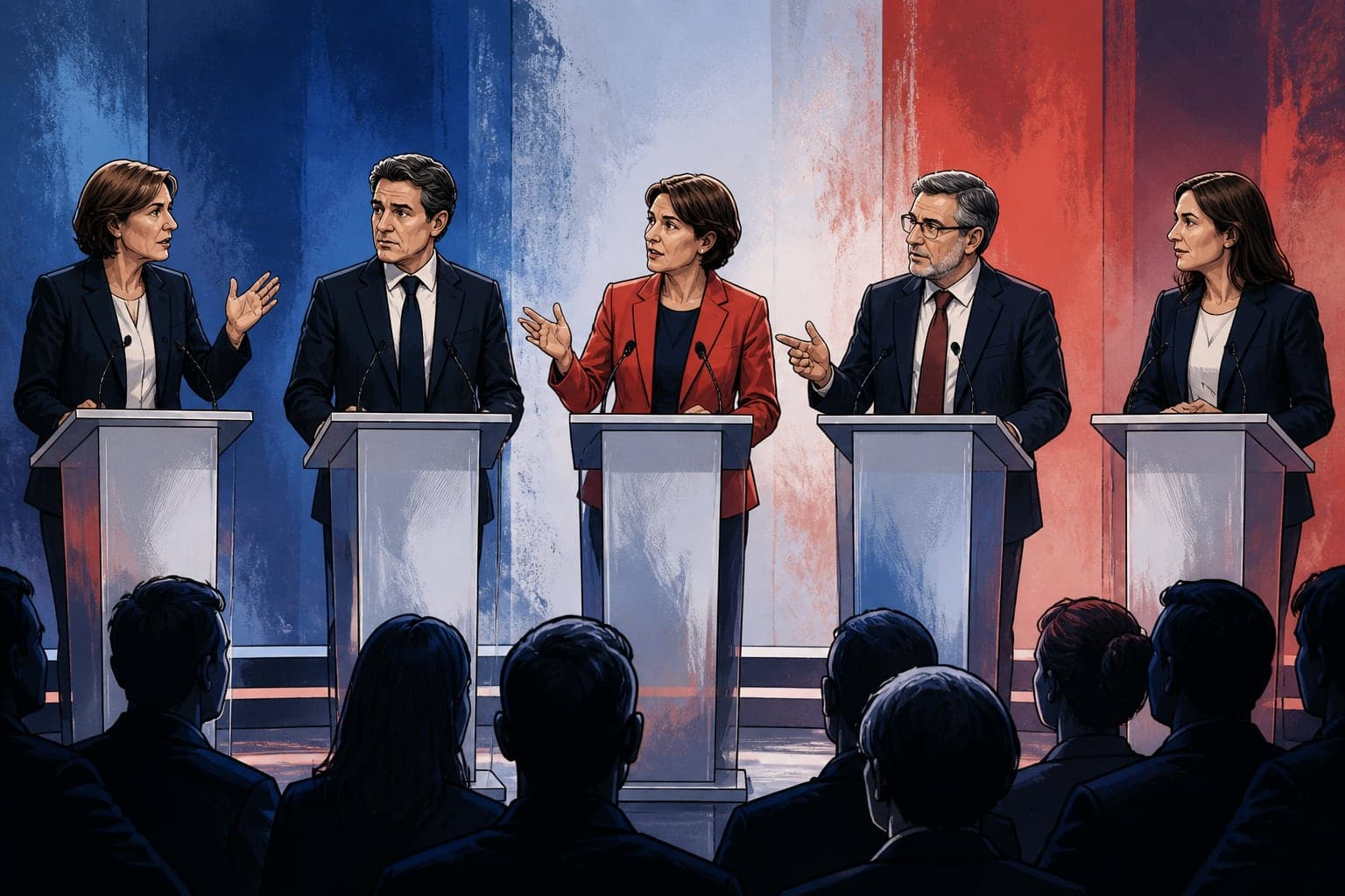 Primaire socialiste : vif débat final entre les cinq prétendants